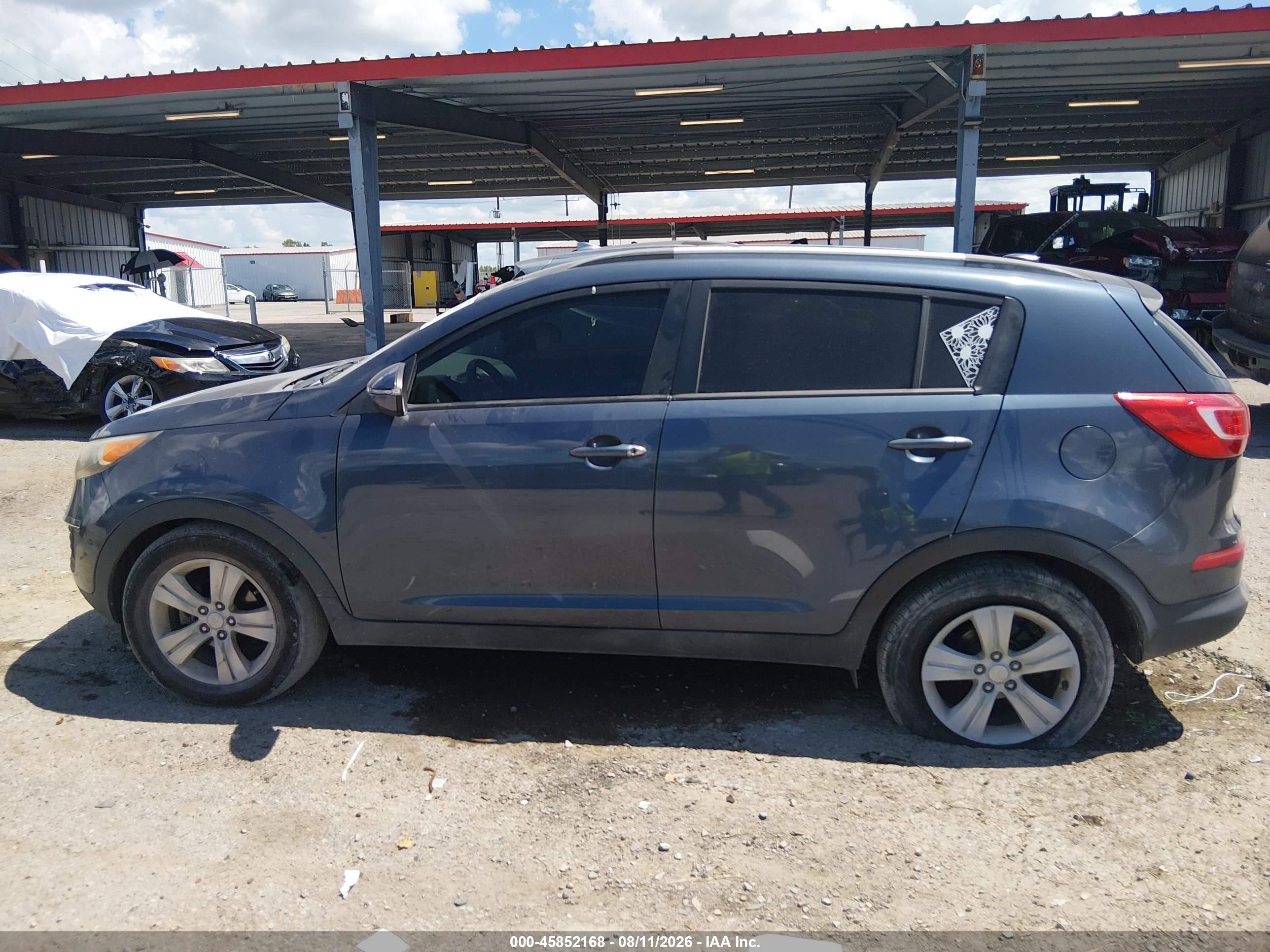 2011 Kia Sportage Lx Gray vin: KNDPB3A24B7023883