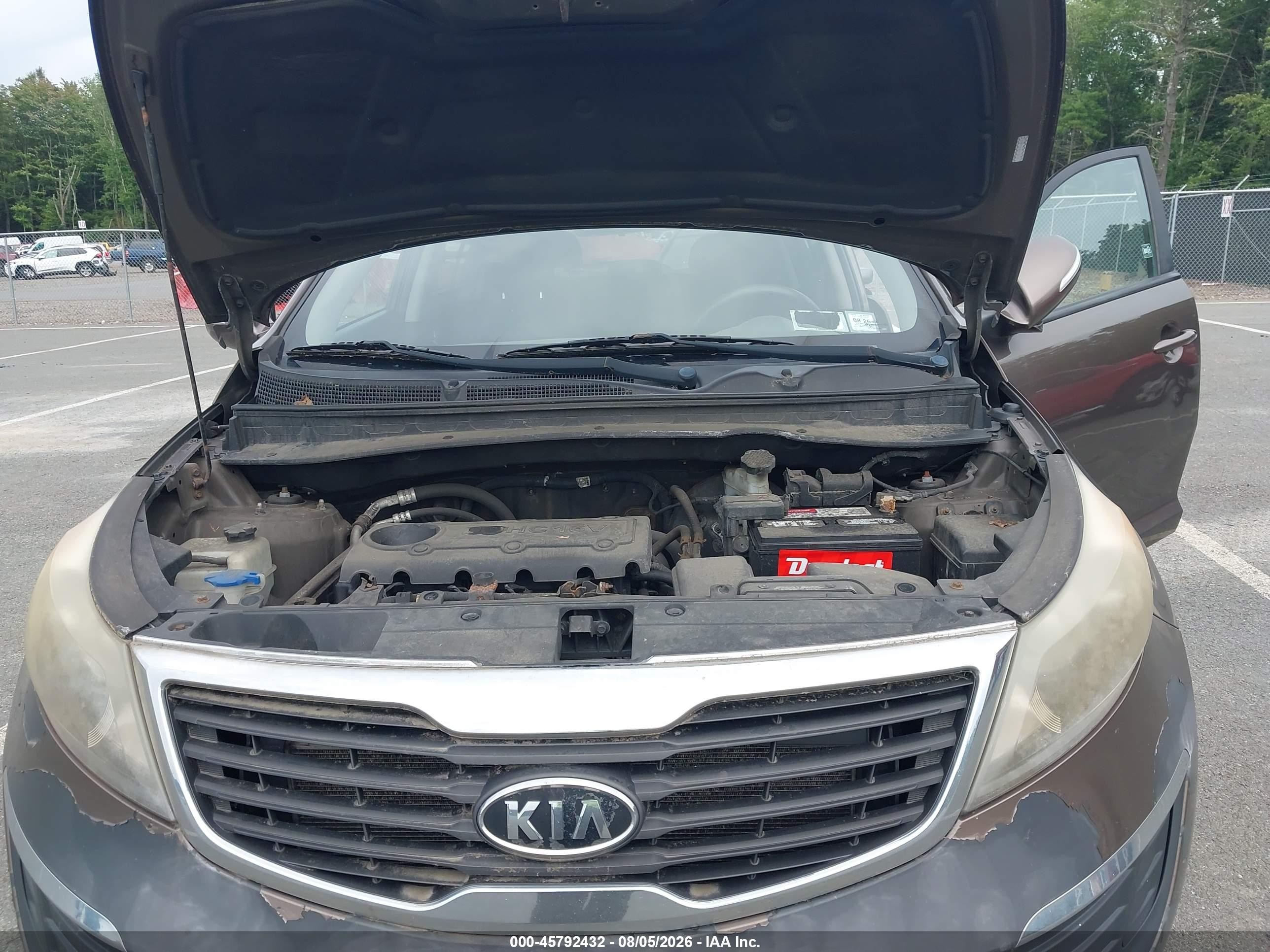2011 Kia Sportage Lx Brown vin: KNDPB3A24B7060366