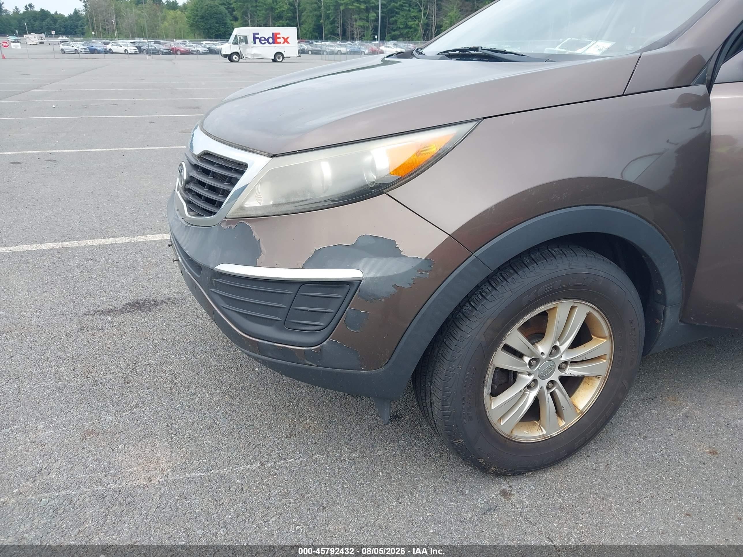 2011 Kia Sportage Lx Brown vin: KNDPB3A24B7060366
