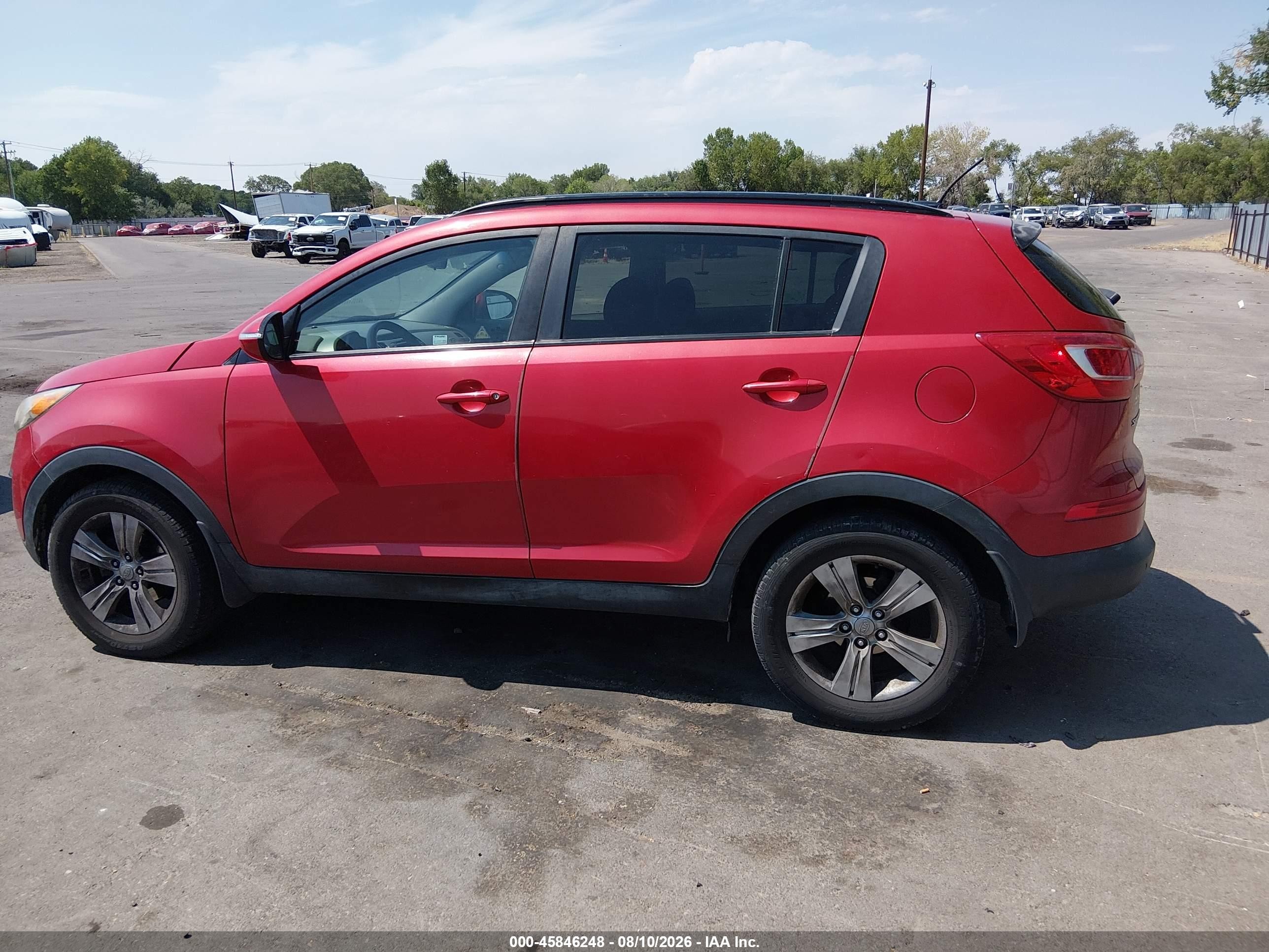 2011 Kia Sportage Lx Burgundy vin: KNDPB3A24B7077989