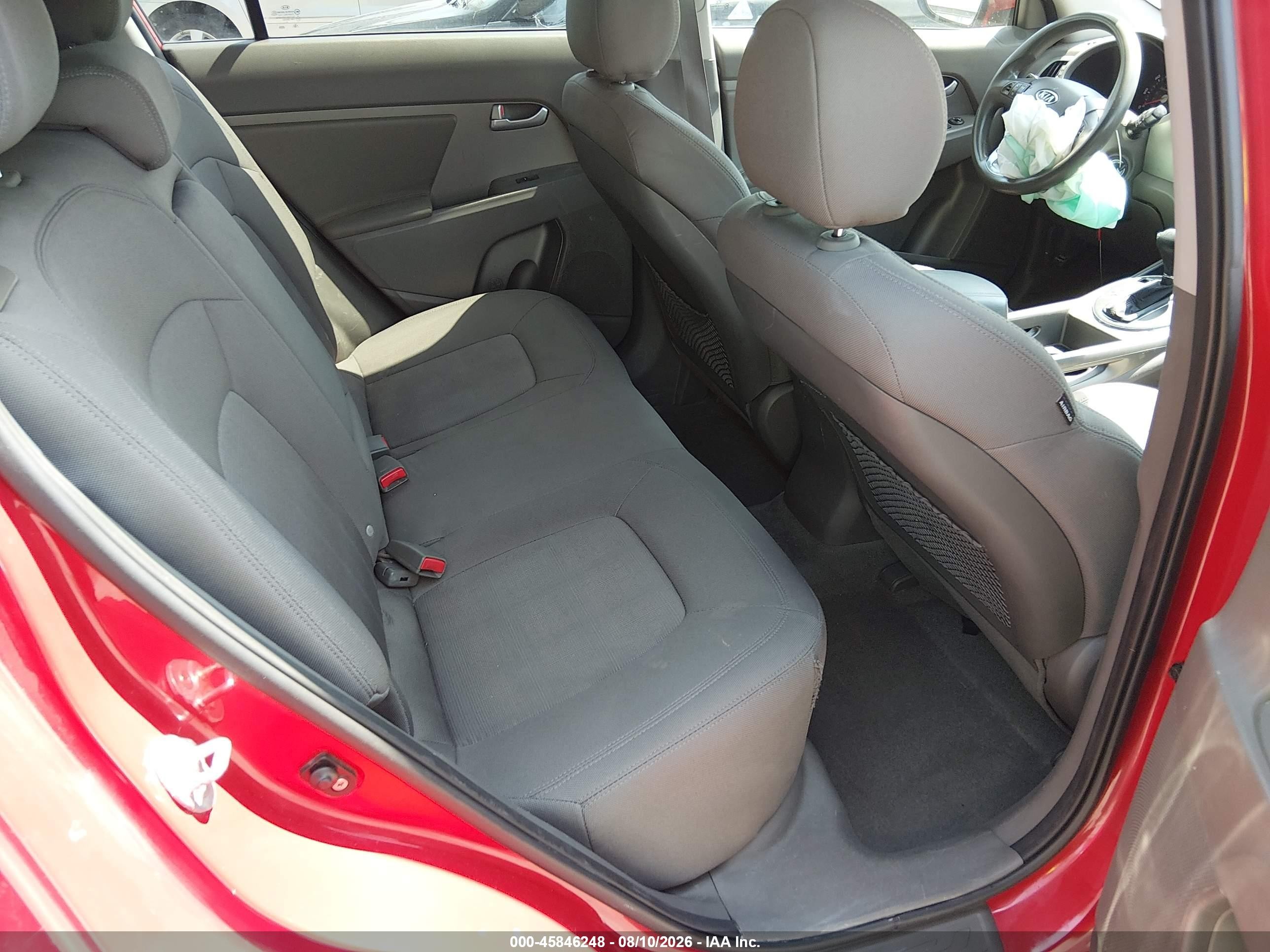 2011 Kia Sportage Lx Burgundy vin: KNDPB3A24B7077989