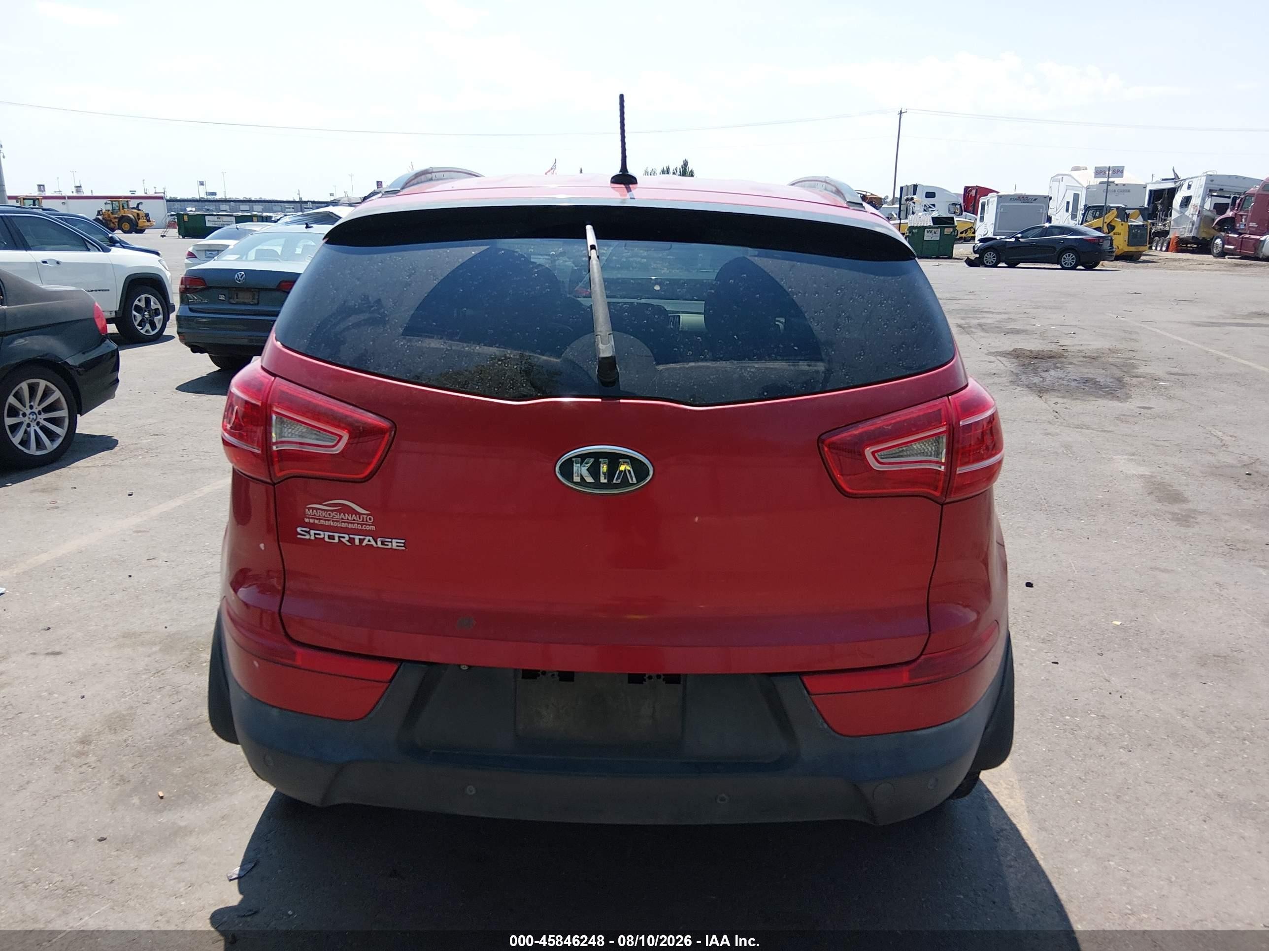 2011 Kia Sportage Lx Burgundy vin: KNDPB3A24B7077989