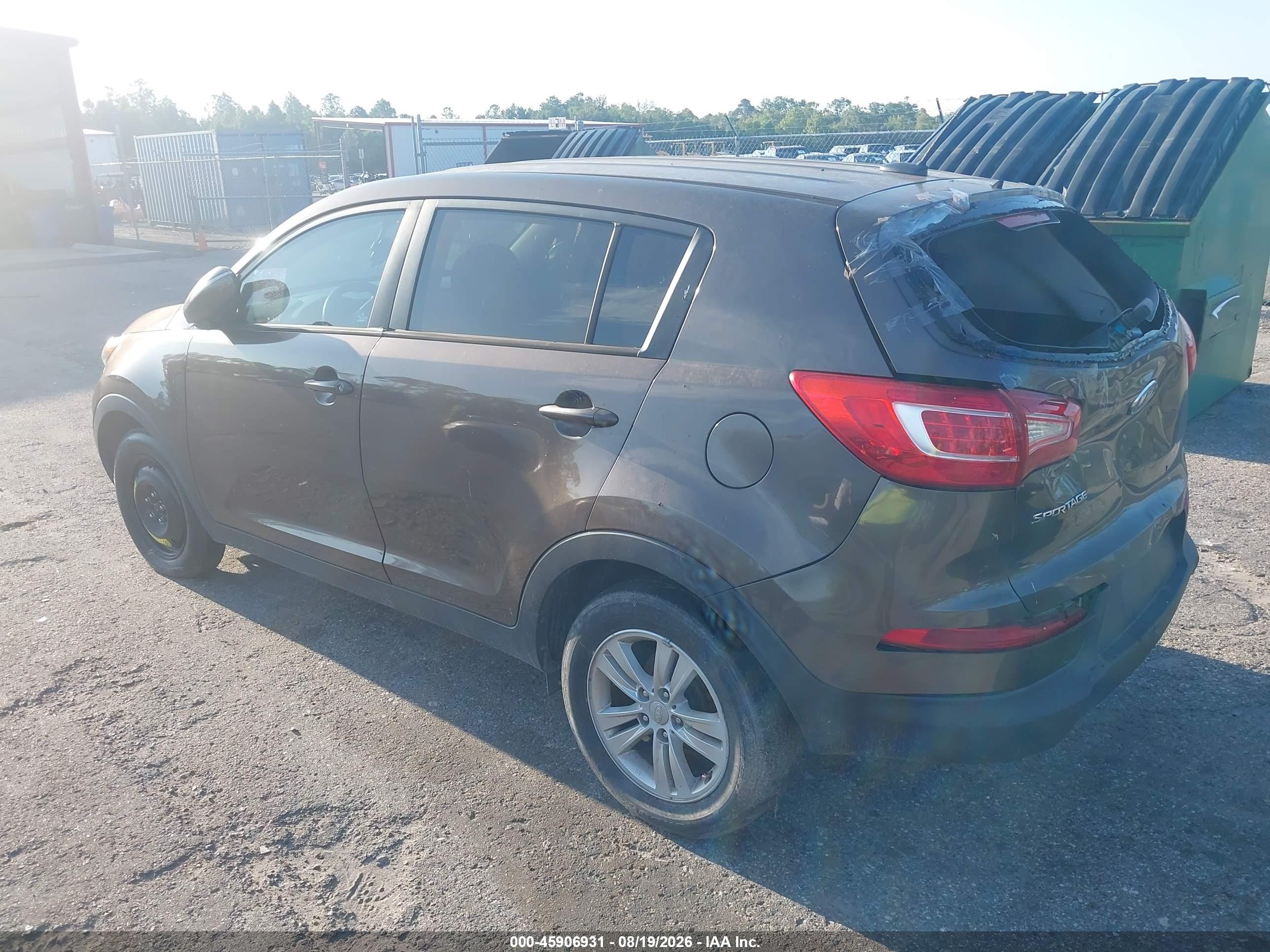 2011 Kia Sportage Lx Brown vin: KNDPB3A24B7084036