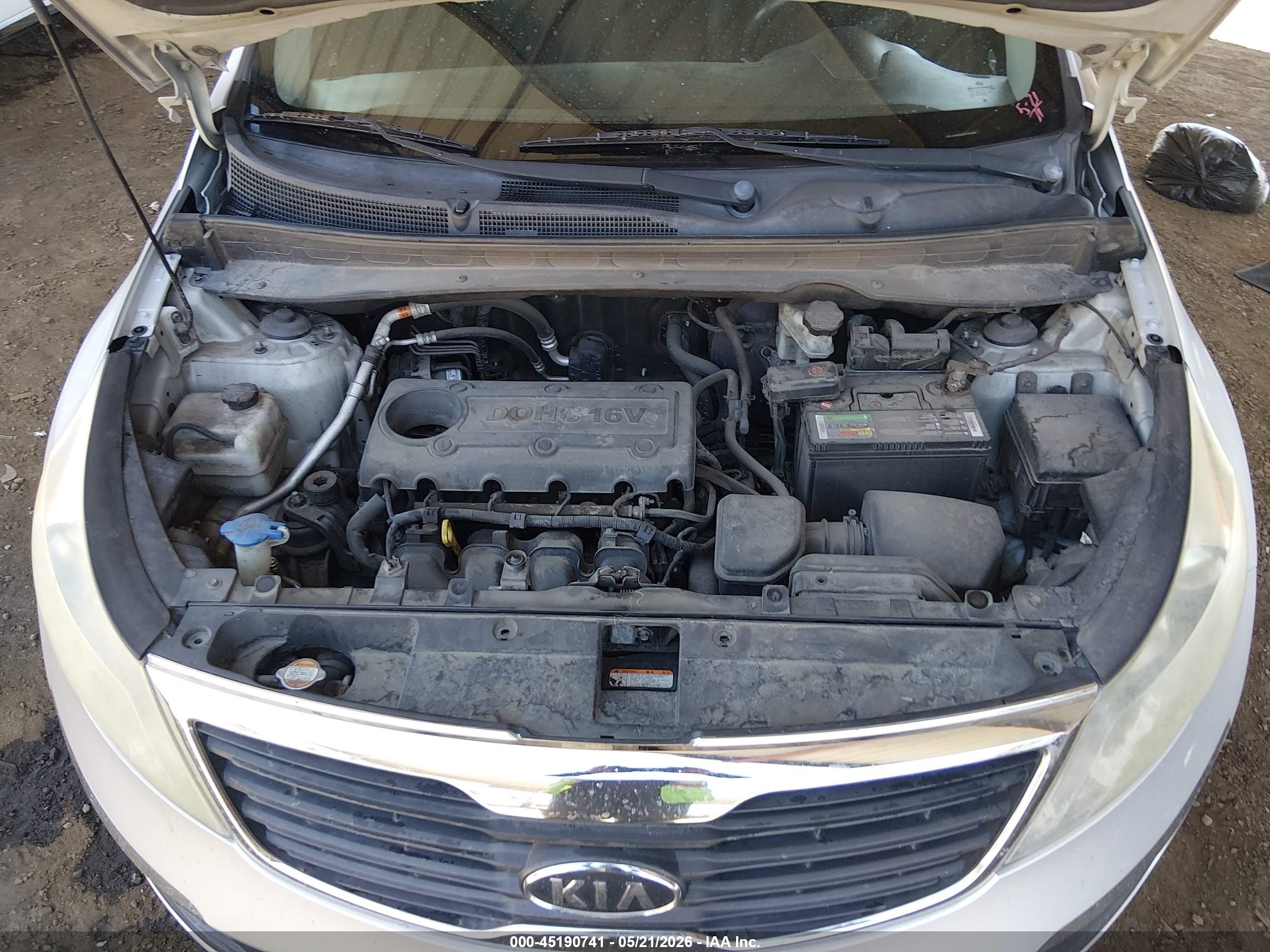 2012 Kia Sportage Lx Серебряный vin: KNDPB3A24C7185885