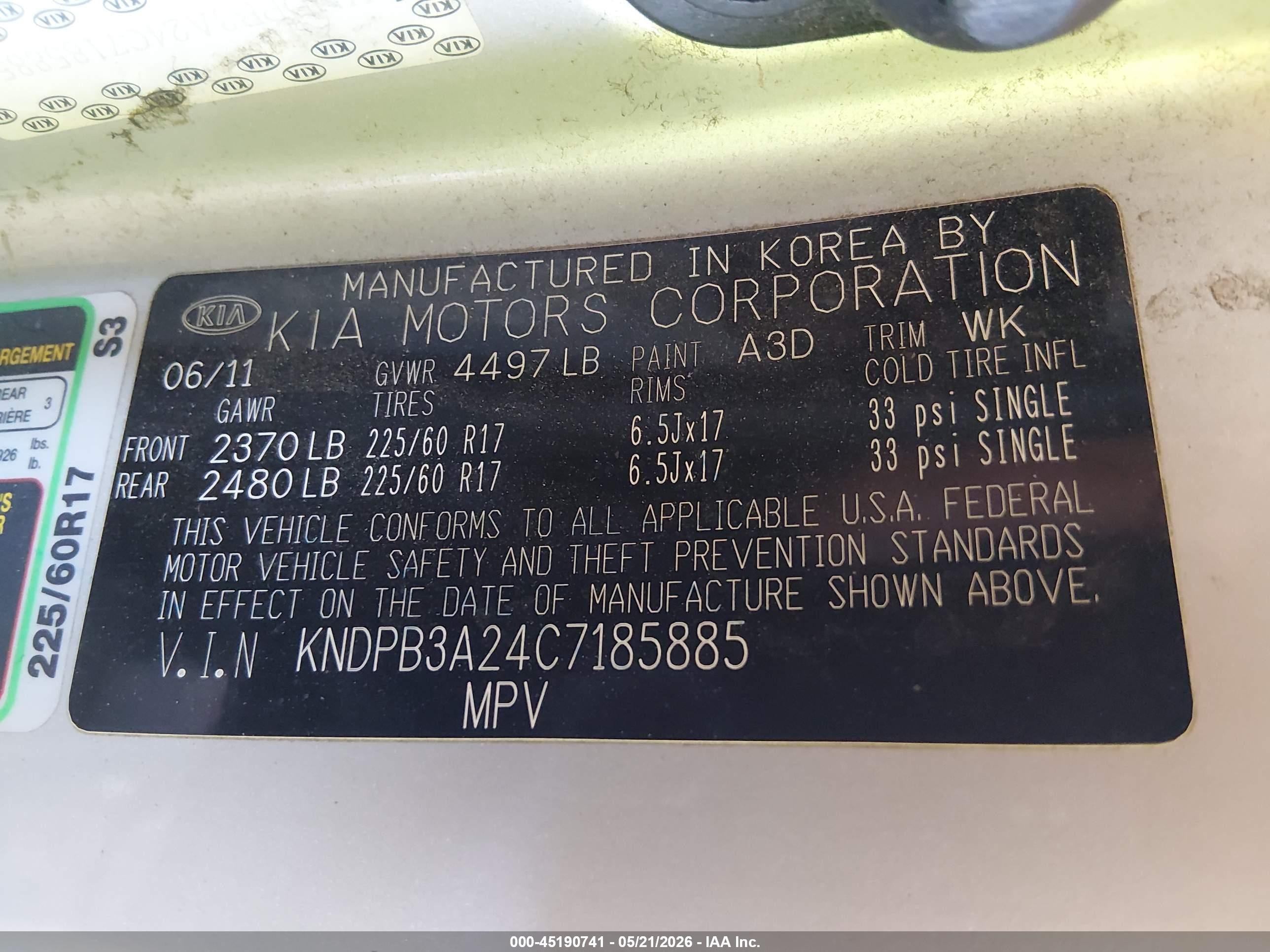2012 Kia Sportage Lx Серебряный vin: KNDPB3A24C7185885