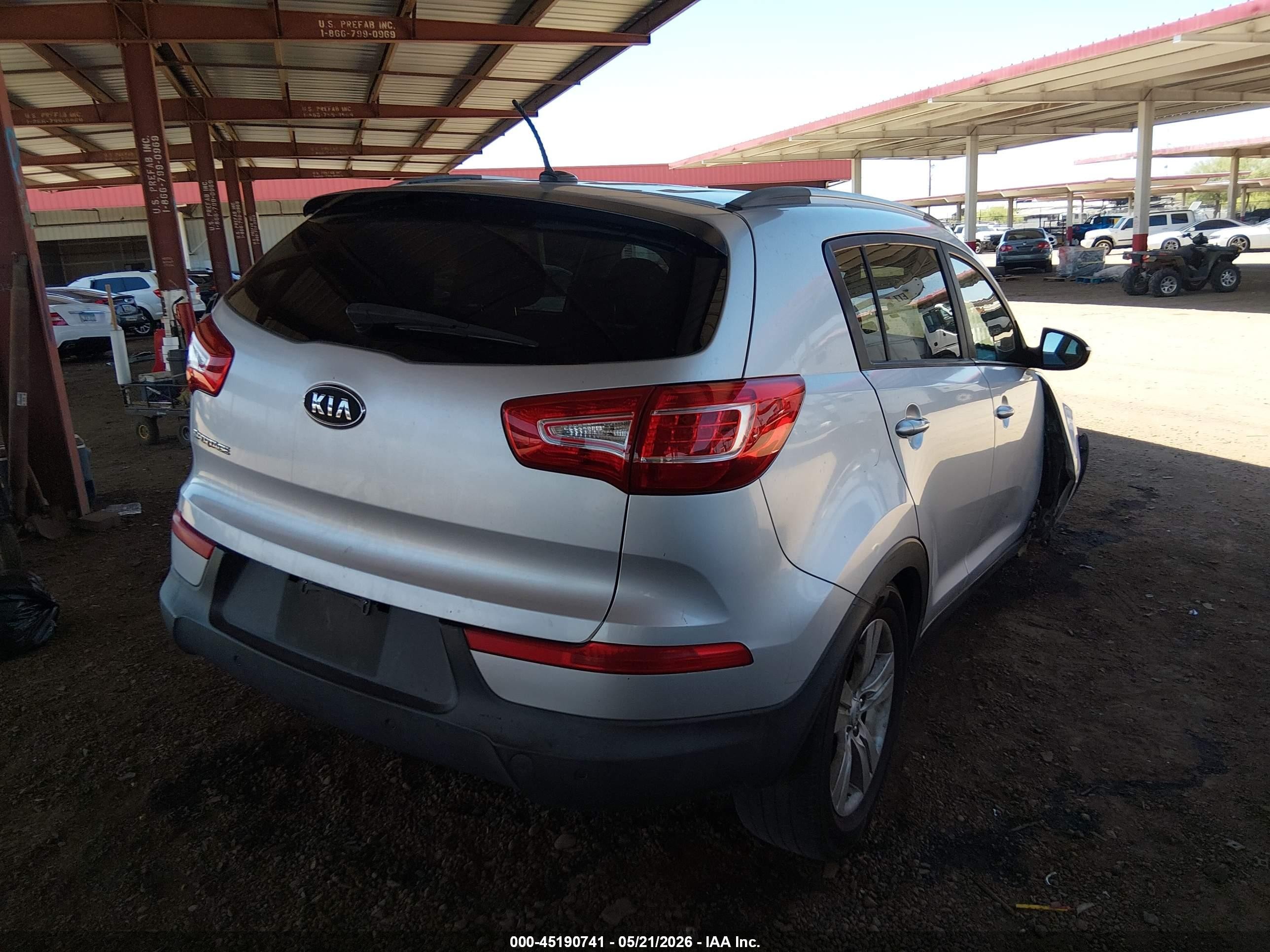 2012 Kia Sportage Lx Серебряный vin: KNDPB3A24C7185885