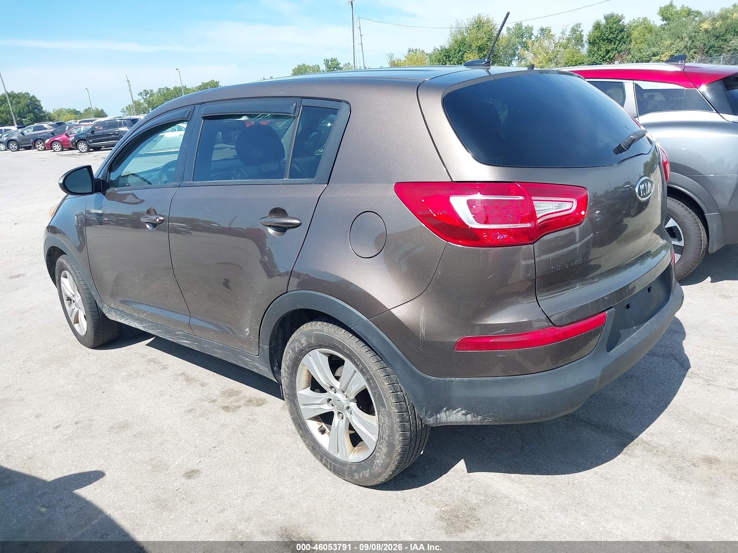 2012 Kia Sportage Lx Brown vin: KNDPB3A24C7296078