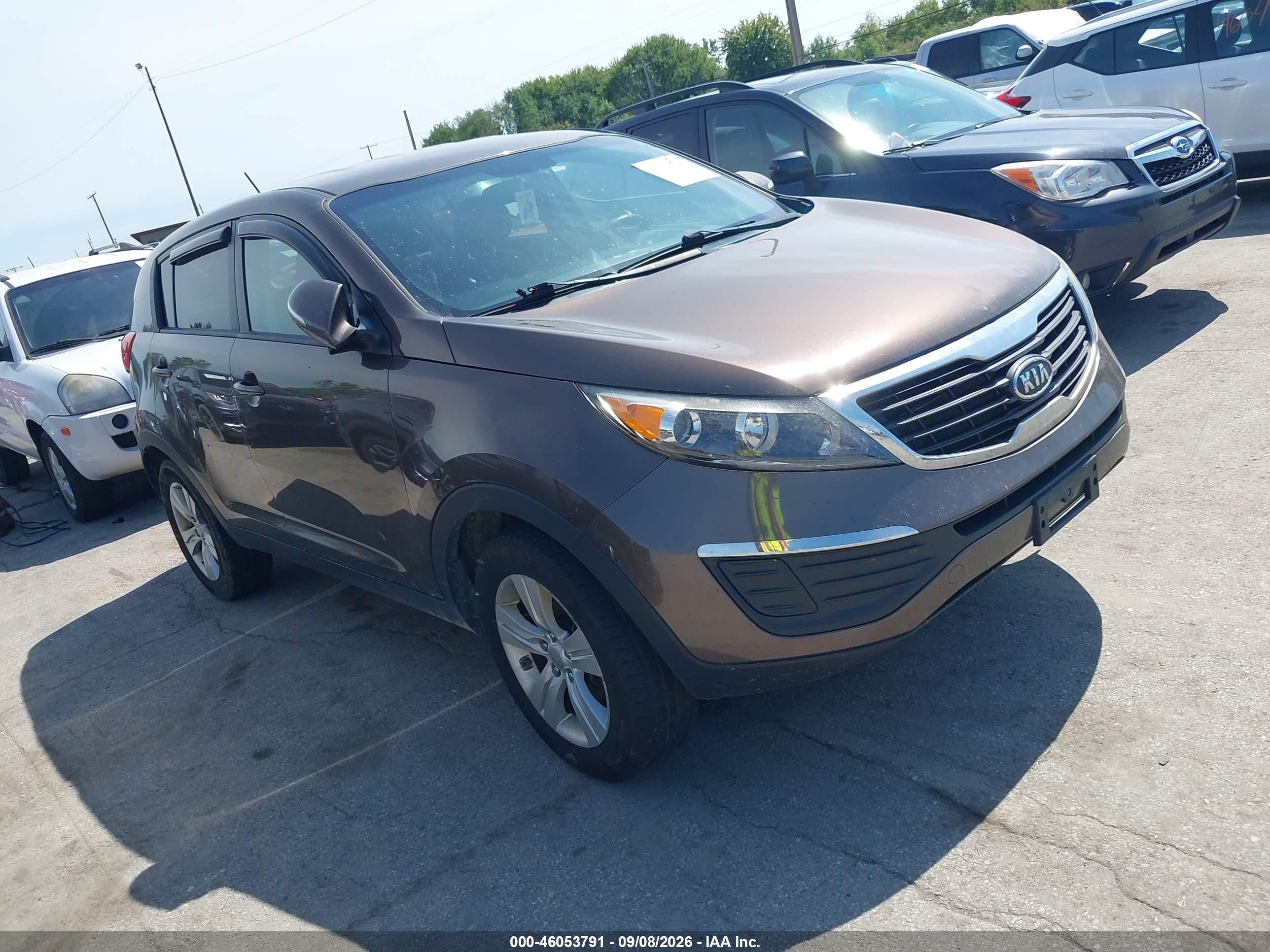 2012 Kia Sportage Lx Brown vin: KNDPB3A24C7296078