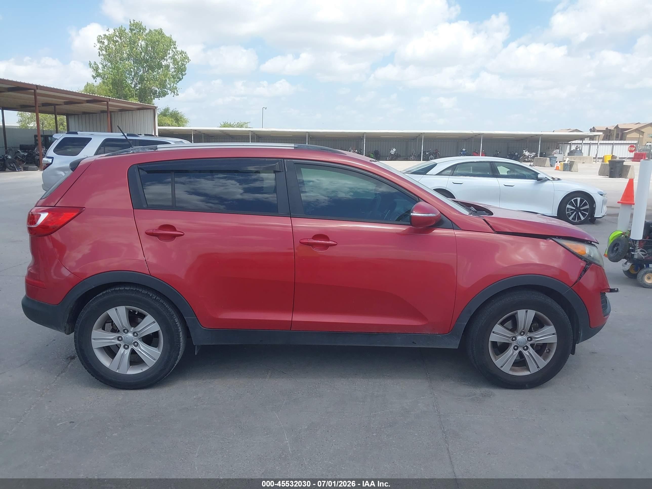 2012 Kia Sportage Lx Red vin: KNDPB3A24C7330102