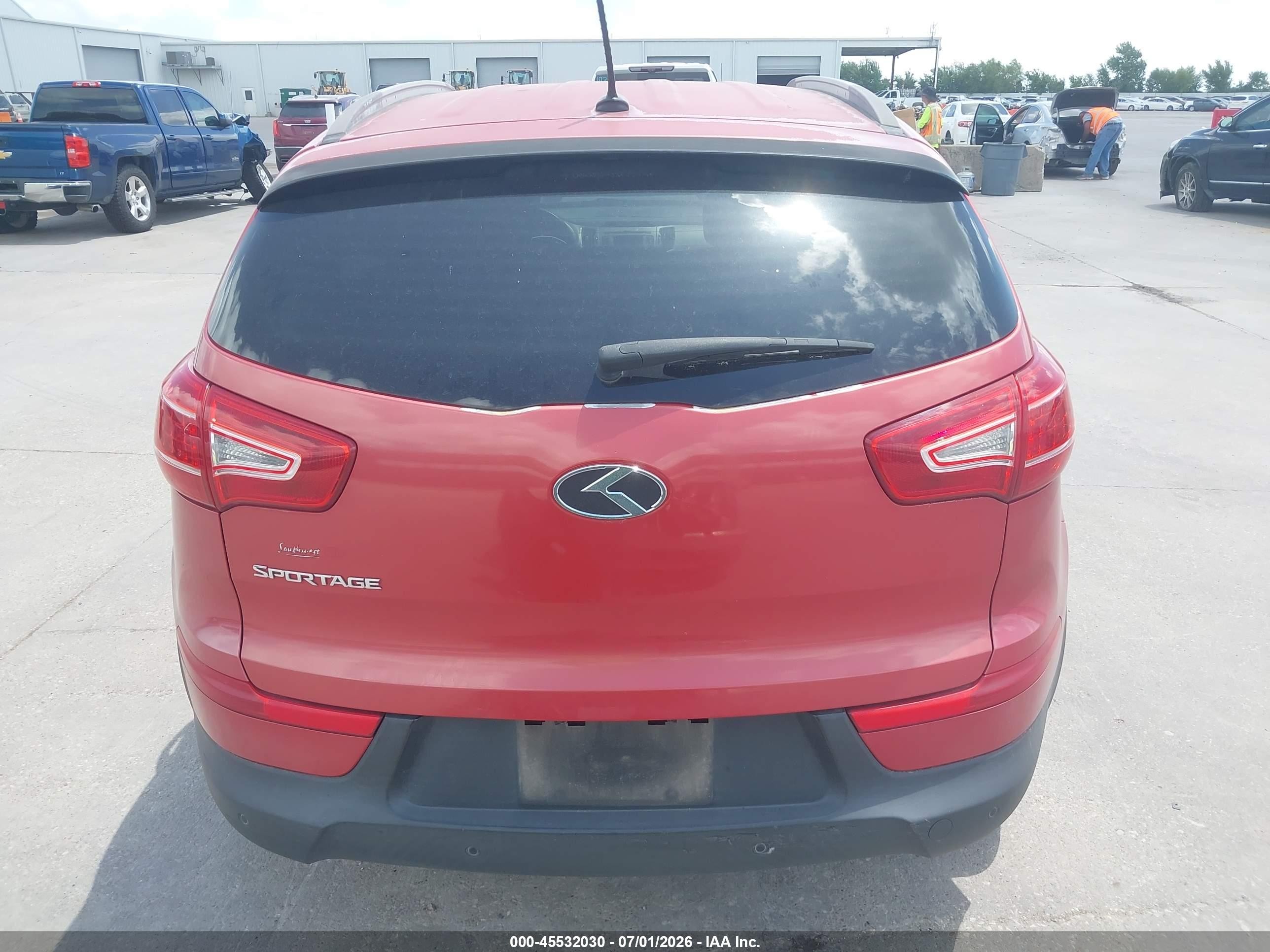 2012 Kia Sportage Lx Red vin: KNDPB3A24C7330102