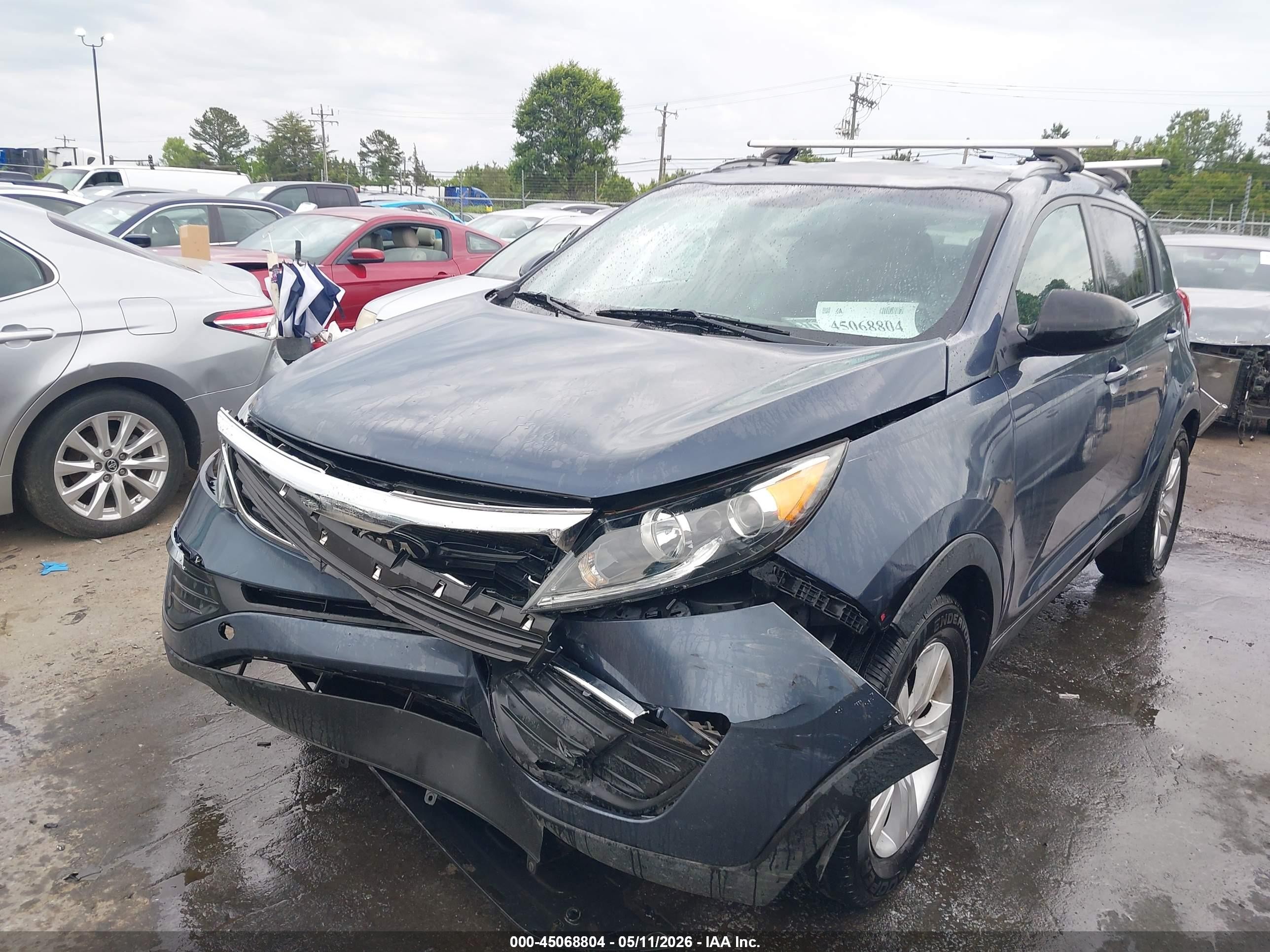 2013 Kia Sportage Lx Blue vin: KNDPB3A24D7374327