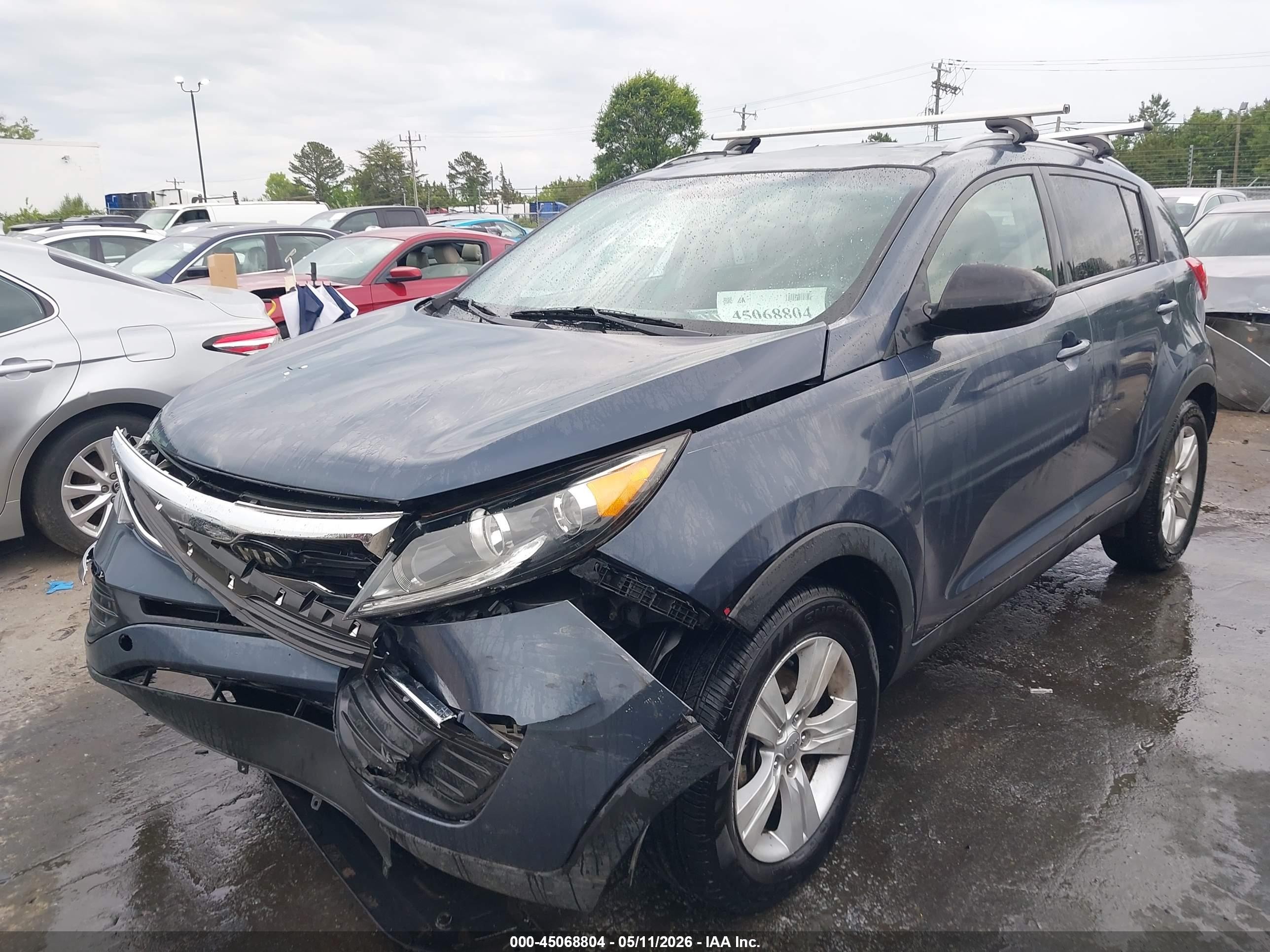 2013 Kia Sportage Lx Blue vin: KNDPB3A24D7374327