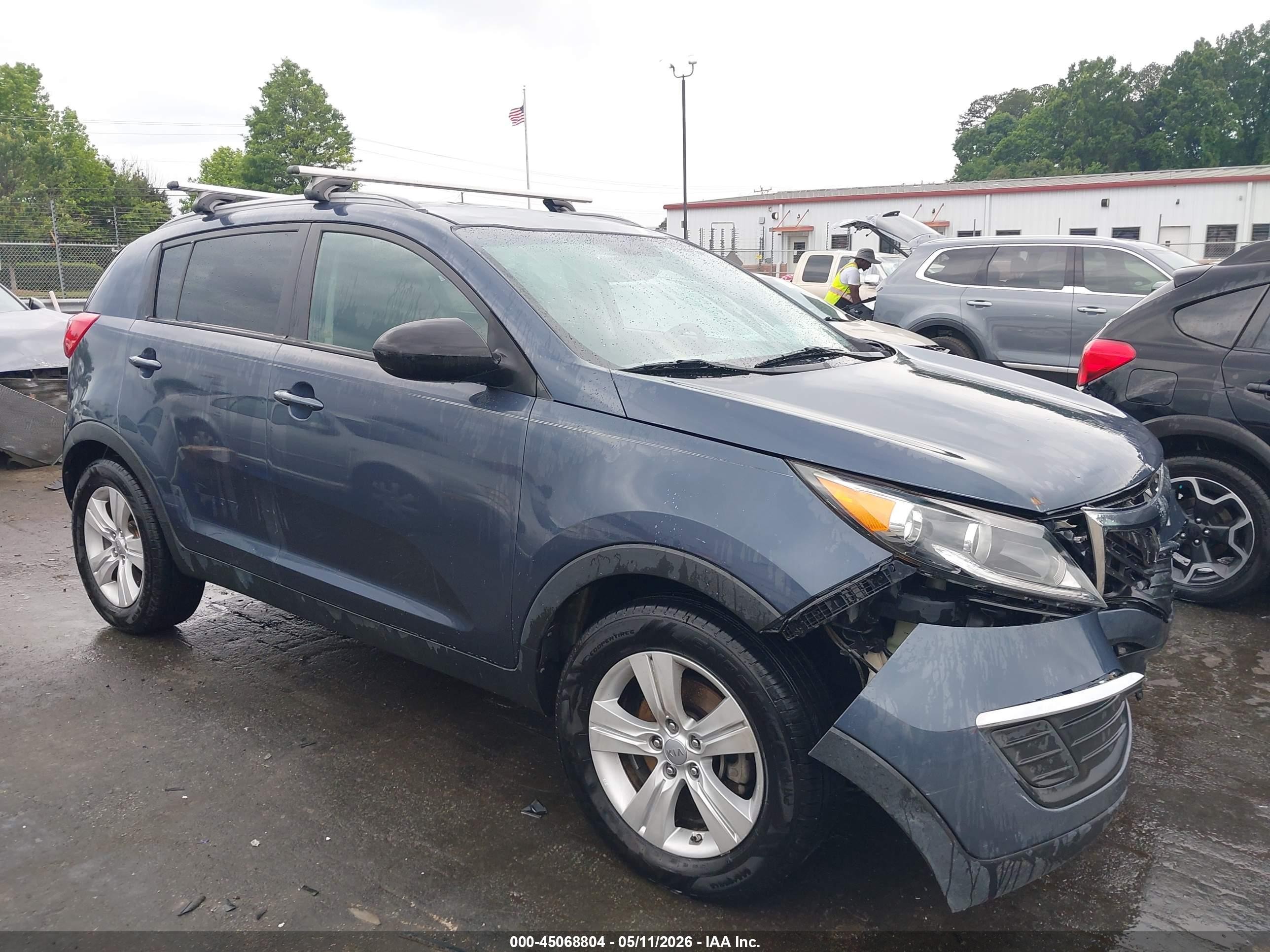 2013 Kia Sportage Lx Blue vin: KNDPB3A24D7374327