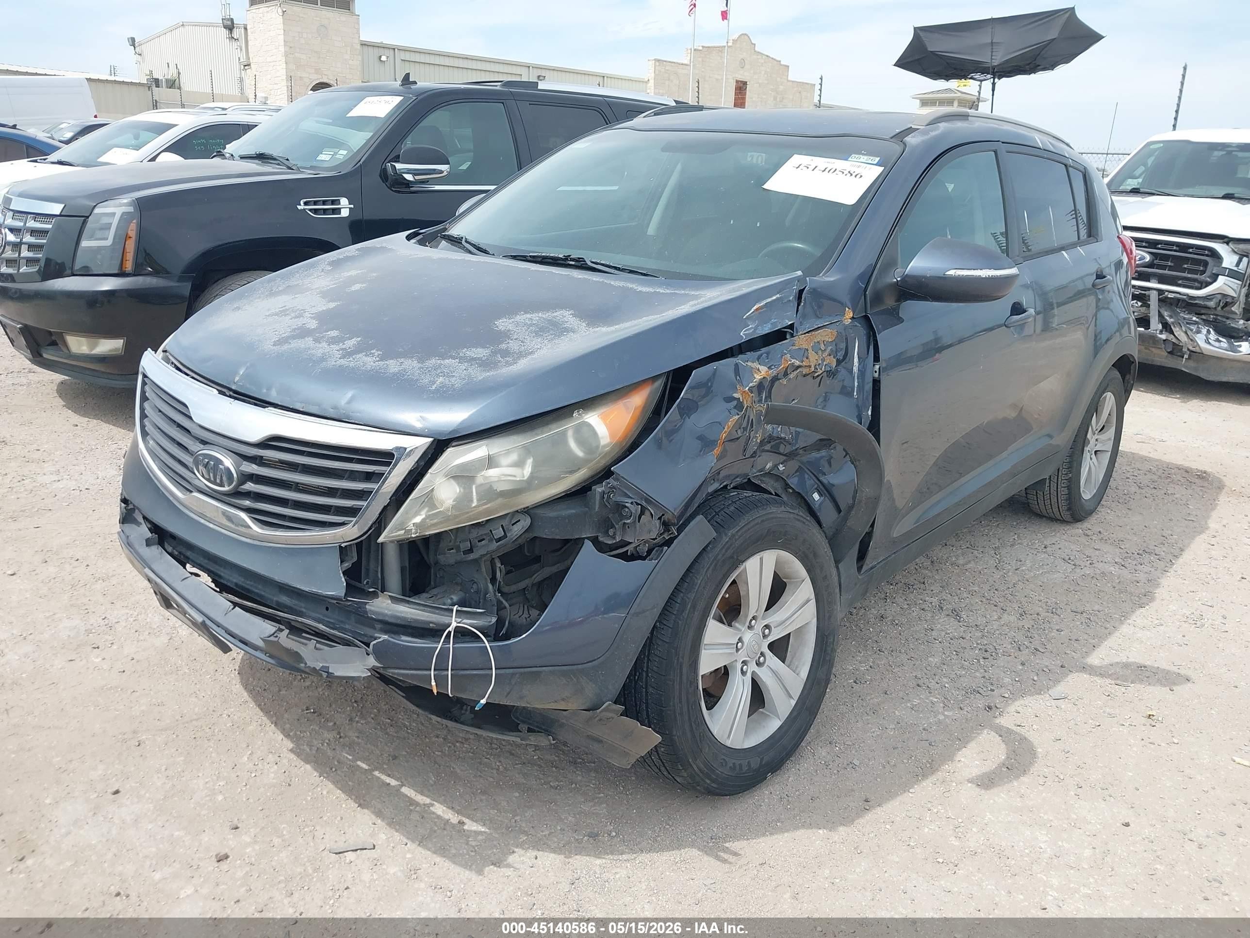 2011 Kia Sportage Lx Blue vin: KNDPB3A25B7030566