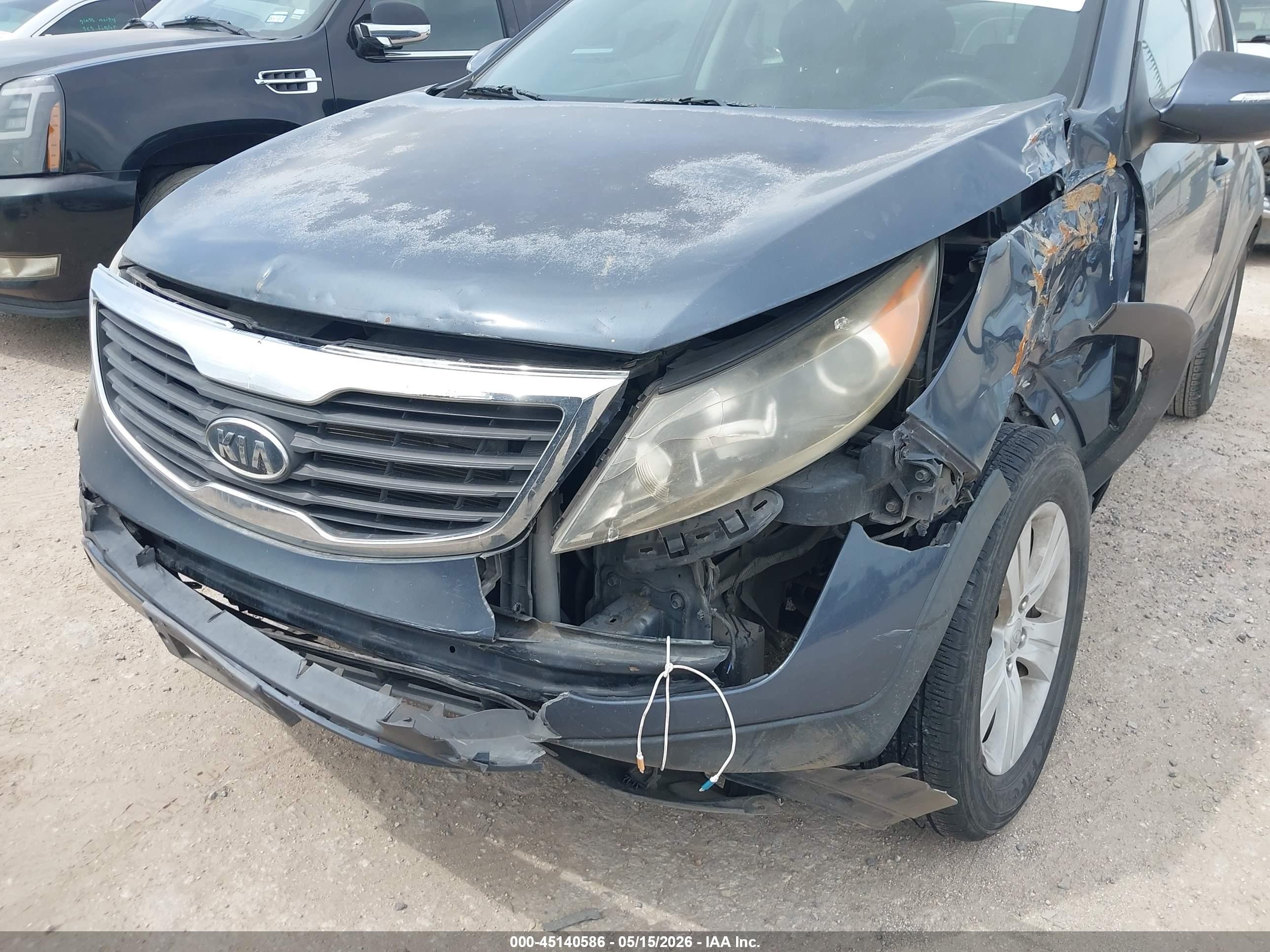 2011 Kia Sportage Lx Blue vin: KNDPB3A25B7030566