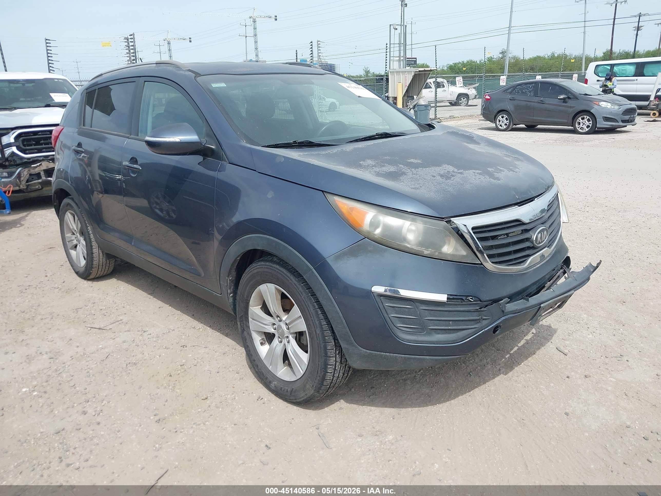 2011 Kia Sportage Lx Blue vin: KNDPB3A25B7030566