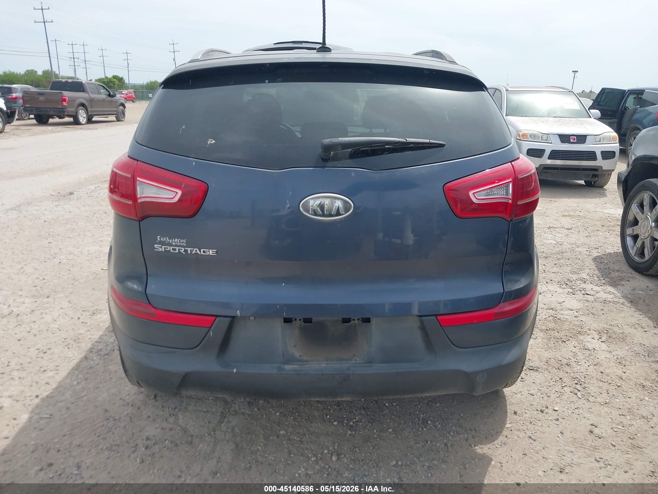 2011 Kia Sportage Lx Blue vin: KNDPB3A25B7030566