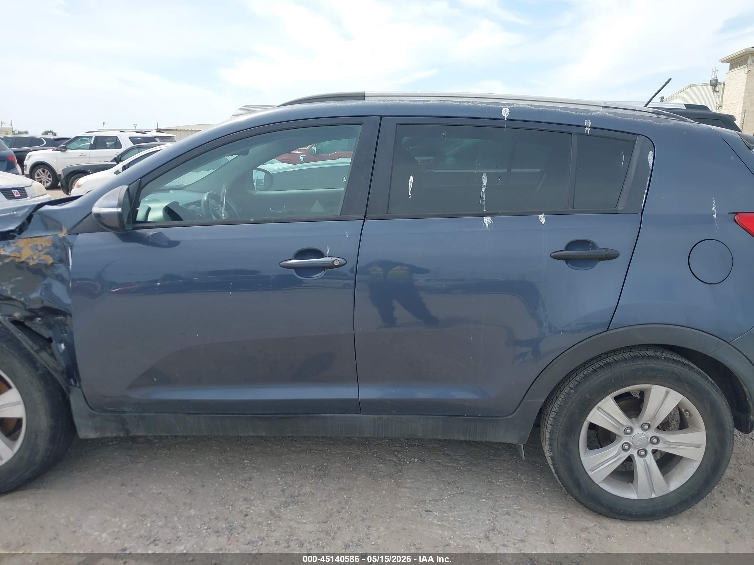 2011 Kia Sportage Lx Blue vin: KNDPB3A25B7030566