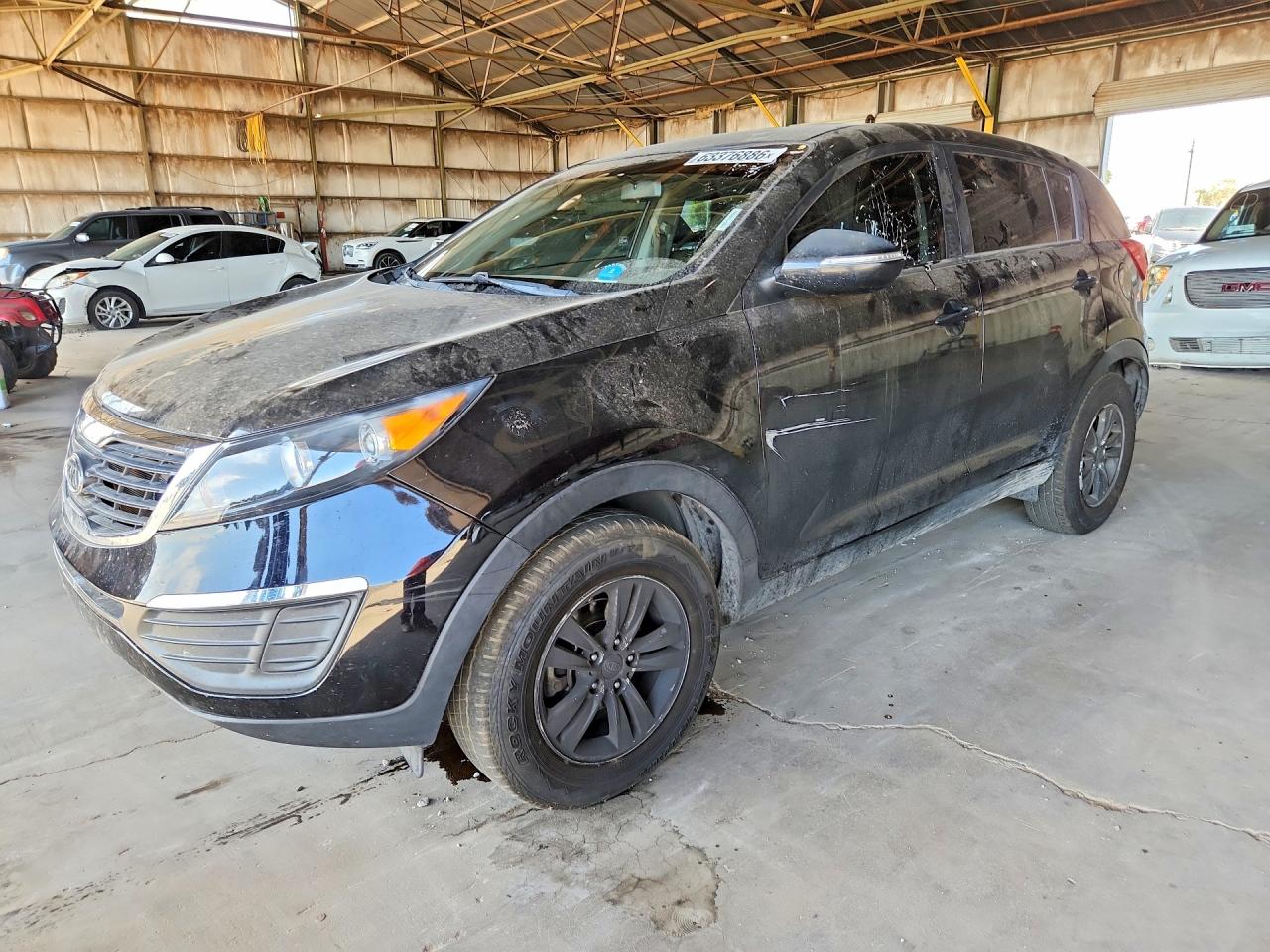 2011 Kia Sportage Lx Black vin: KNDPB3A25B7038974