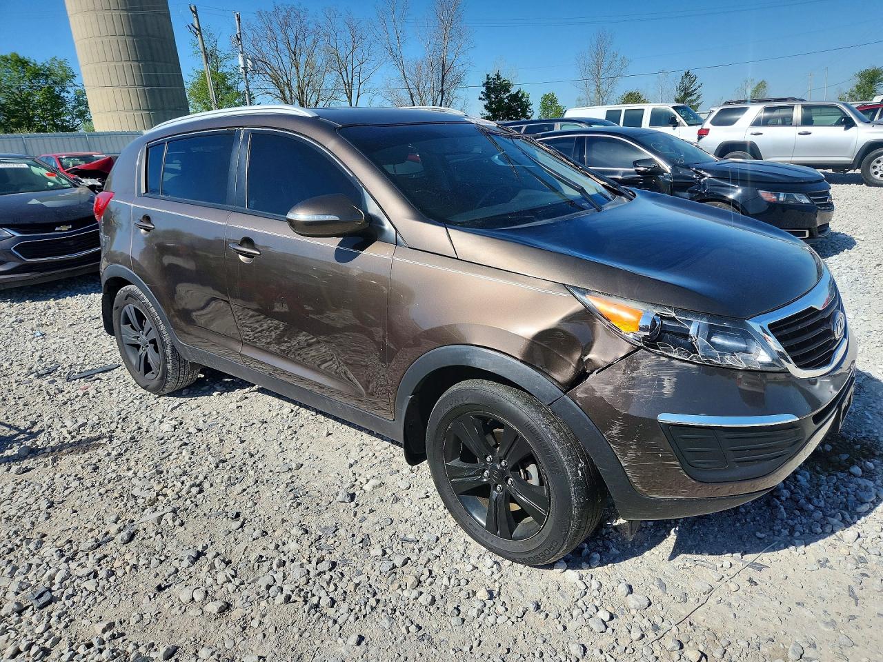 2011 Kia Sportage Lx Коричневый vin: KNDPB3A25B7093022