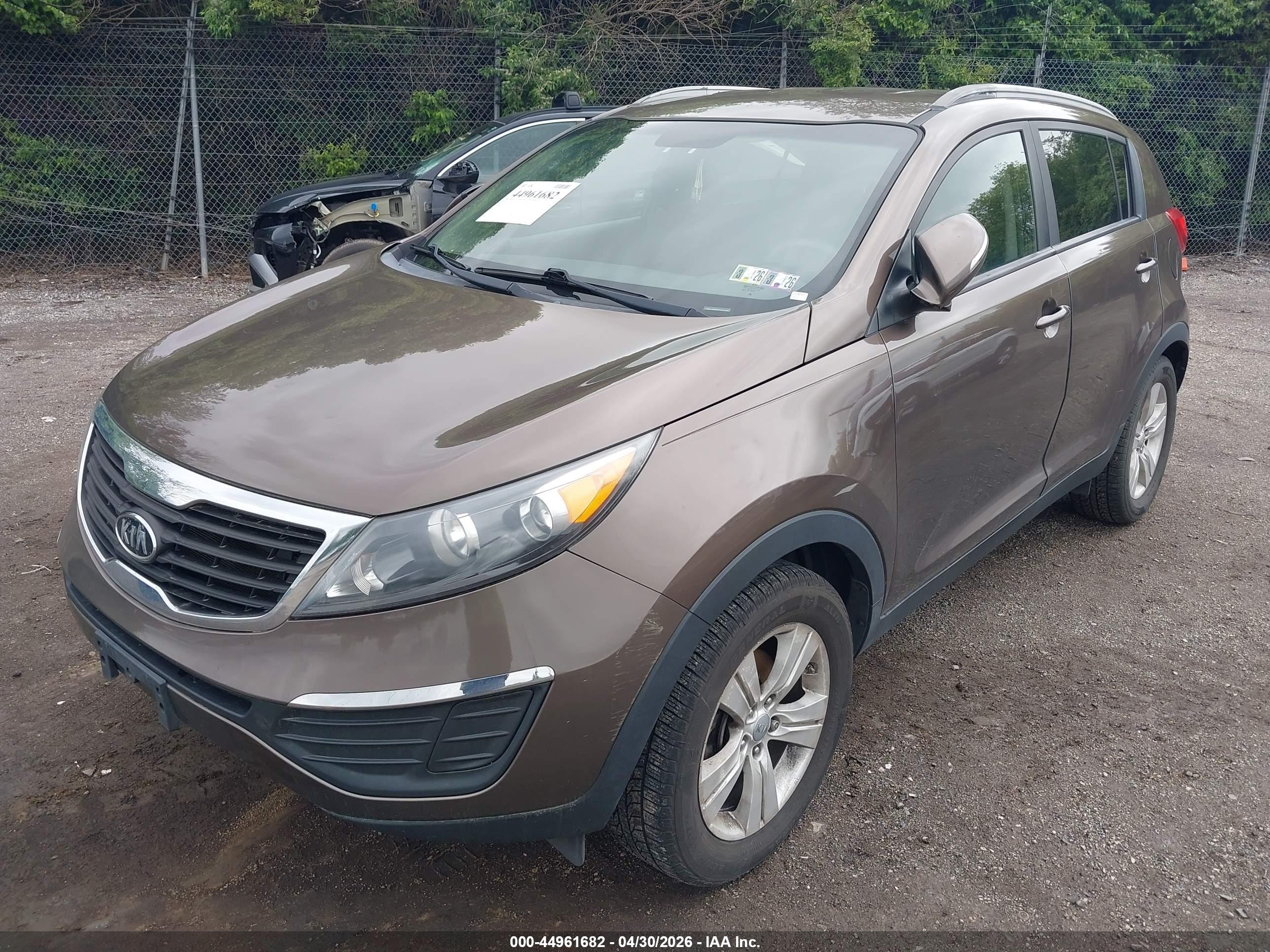 2012 Kia Sportage Lx Brown vin: KNDPB3A25C7215895