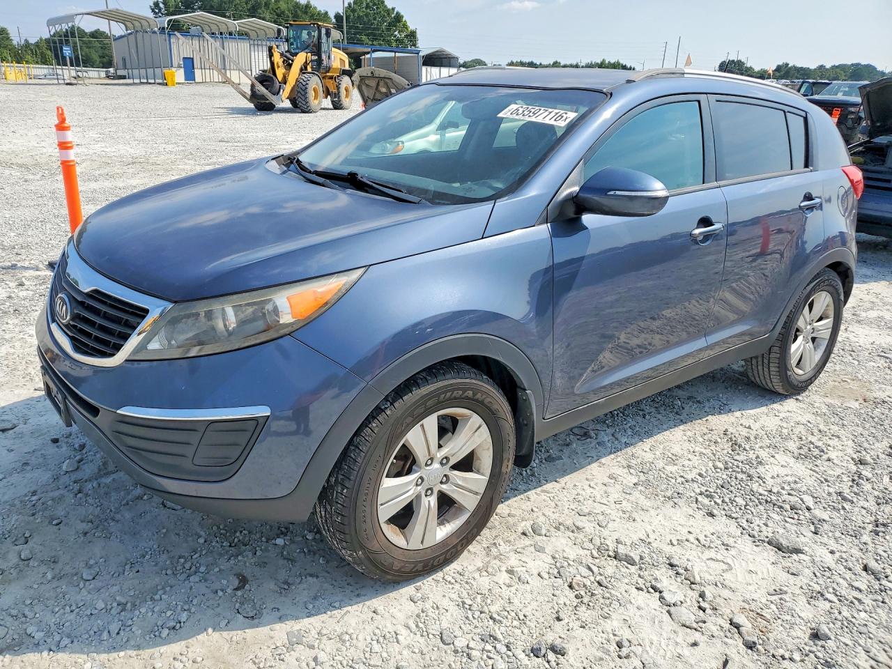 2012 Kia Sportage Lx Blue vin: KNDPB3A25C7282948