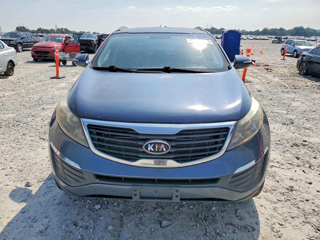 2012 Kia Sportage Lx Blue vin: KNDPB3A25C7282948