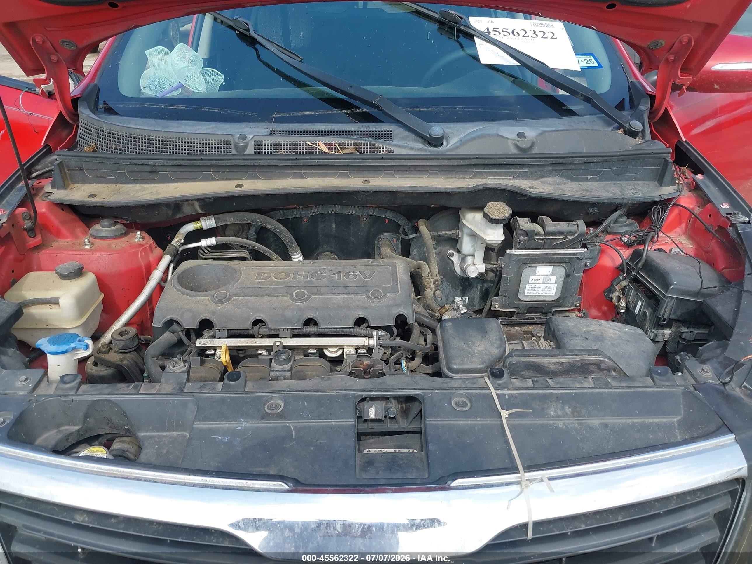 2013 Kia Sportage Lx Red vin: KNDPB3A25D7352496