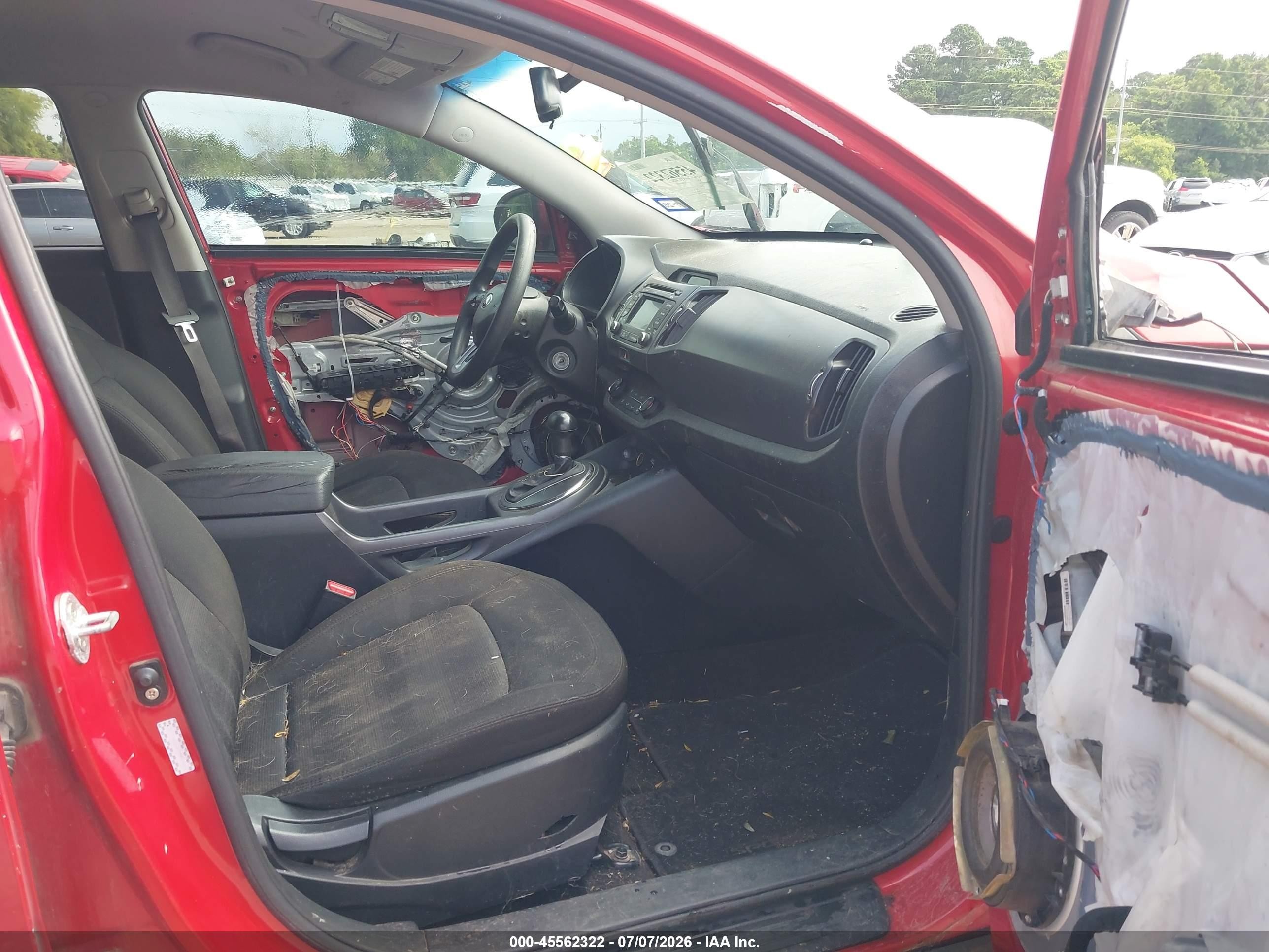 2013 Kia Sportage Lx Red vin: KNDPB3A25D7352496
