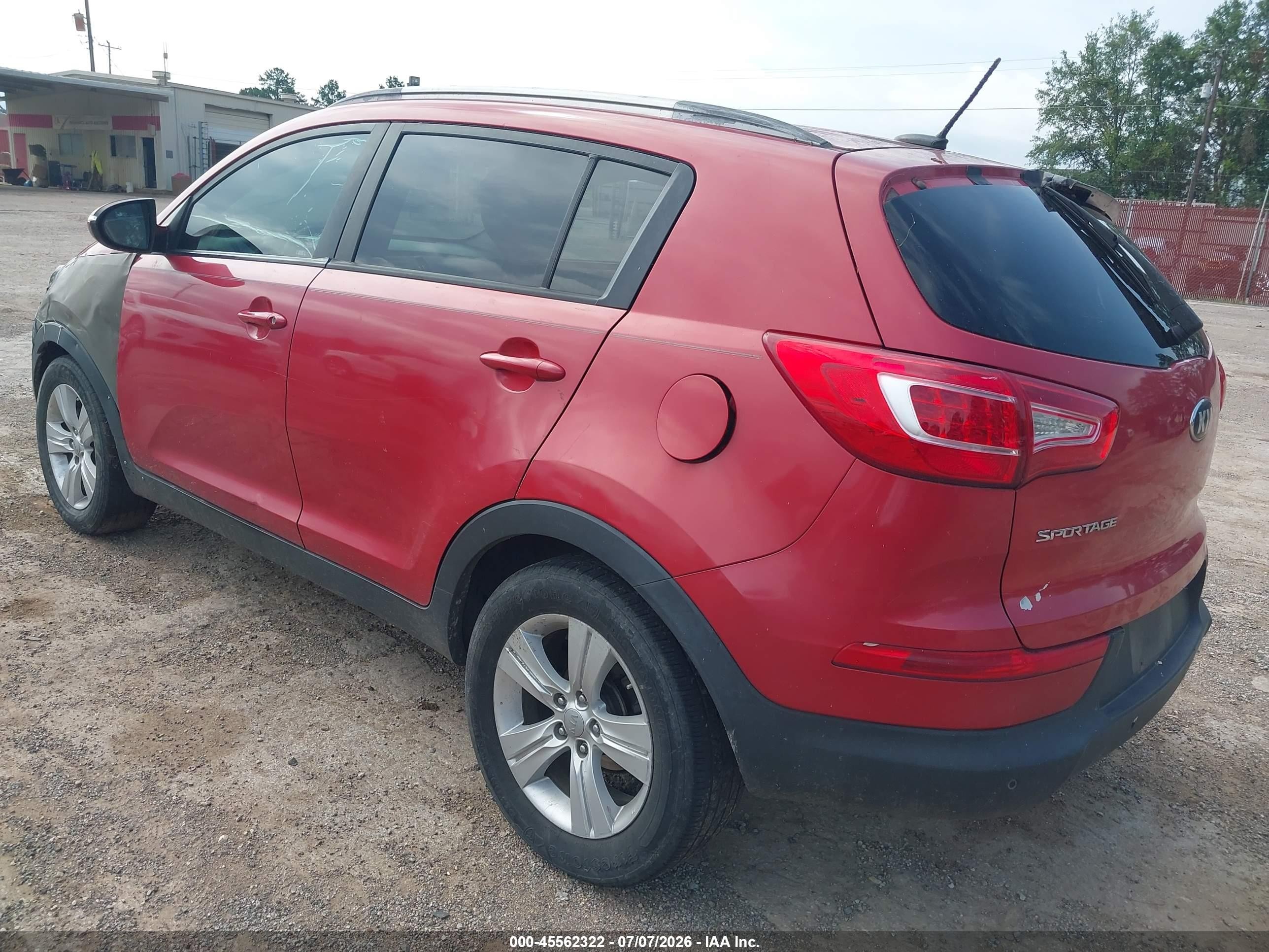 2013 Kia Sportage Lx Red vin: KNDPB3A25D7352496