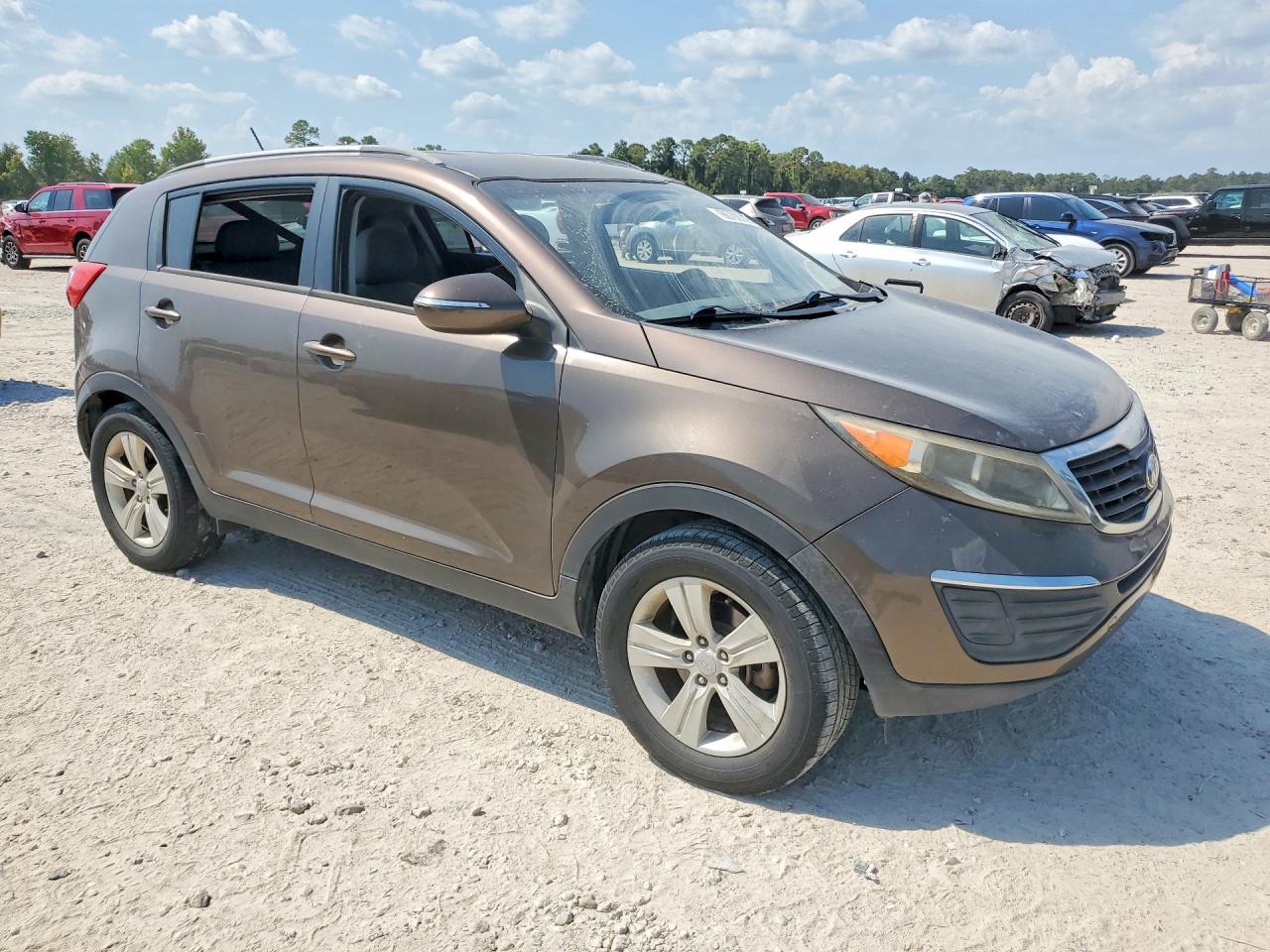 2013 Kia Sportage Lx Brown vin: KNDPB3A25D7352563