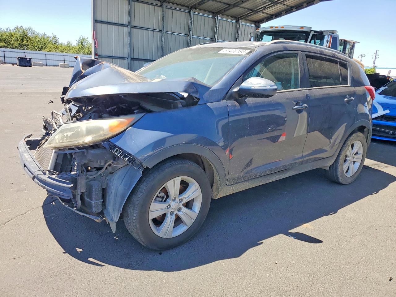 2013 Kia Sportage Lx Blue vin: KNDPB3A25D7413538