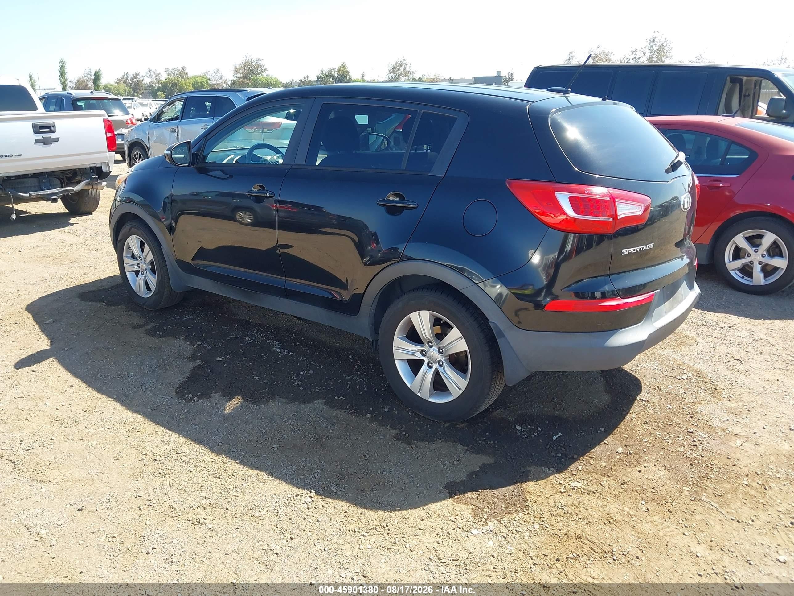 2013 Kia Sportage Lx Черный vin: KNDPB3A25D7452646