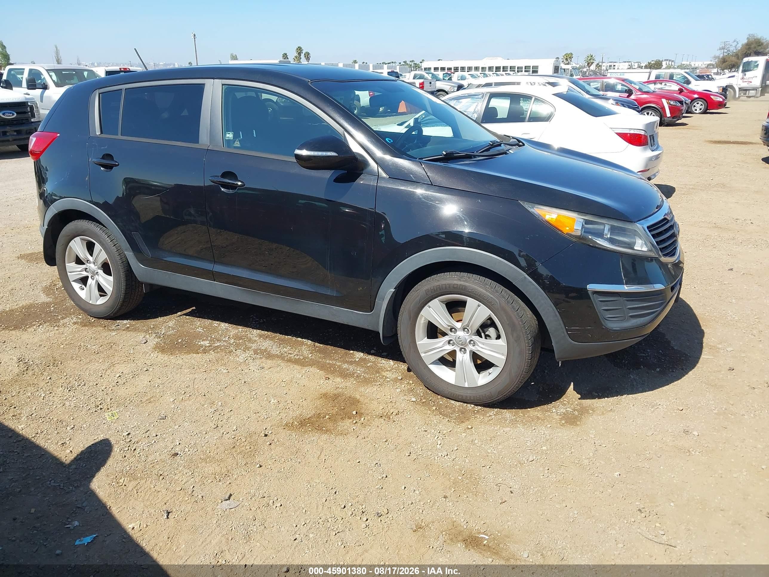 2013 Kia Sportage Lx Черный vin: KNDPB3A25D7452646