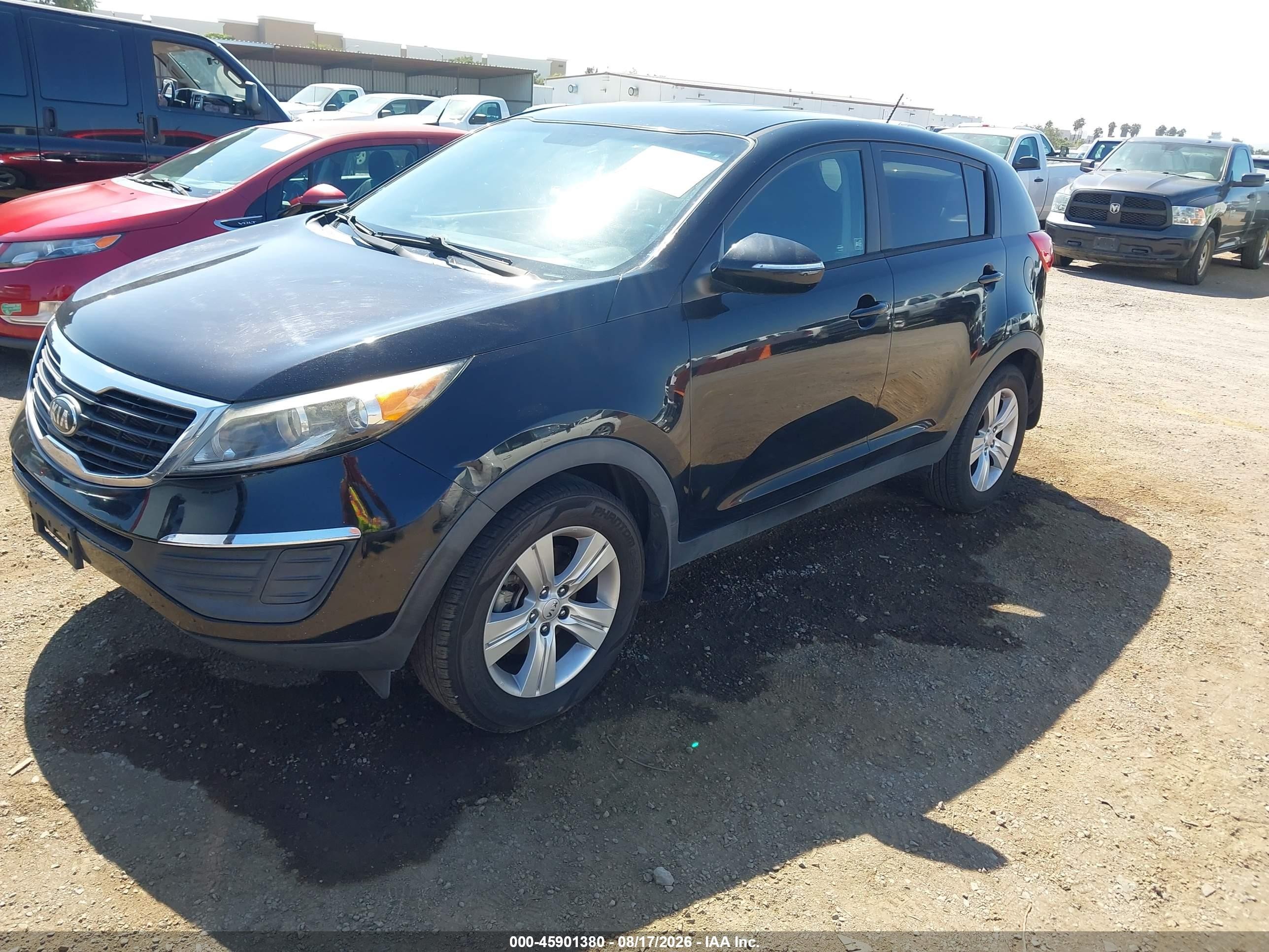 2013 Kia Sportage Lx Черный vin: KNDPB3A25D7452646