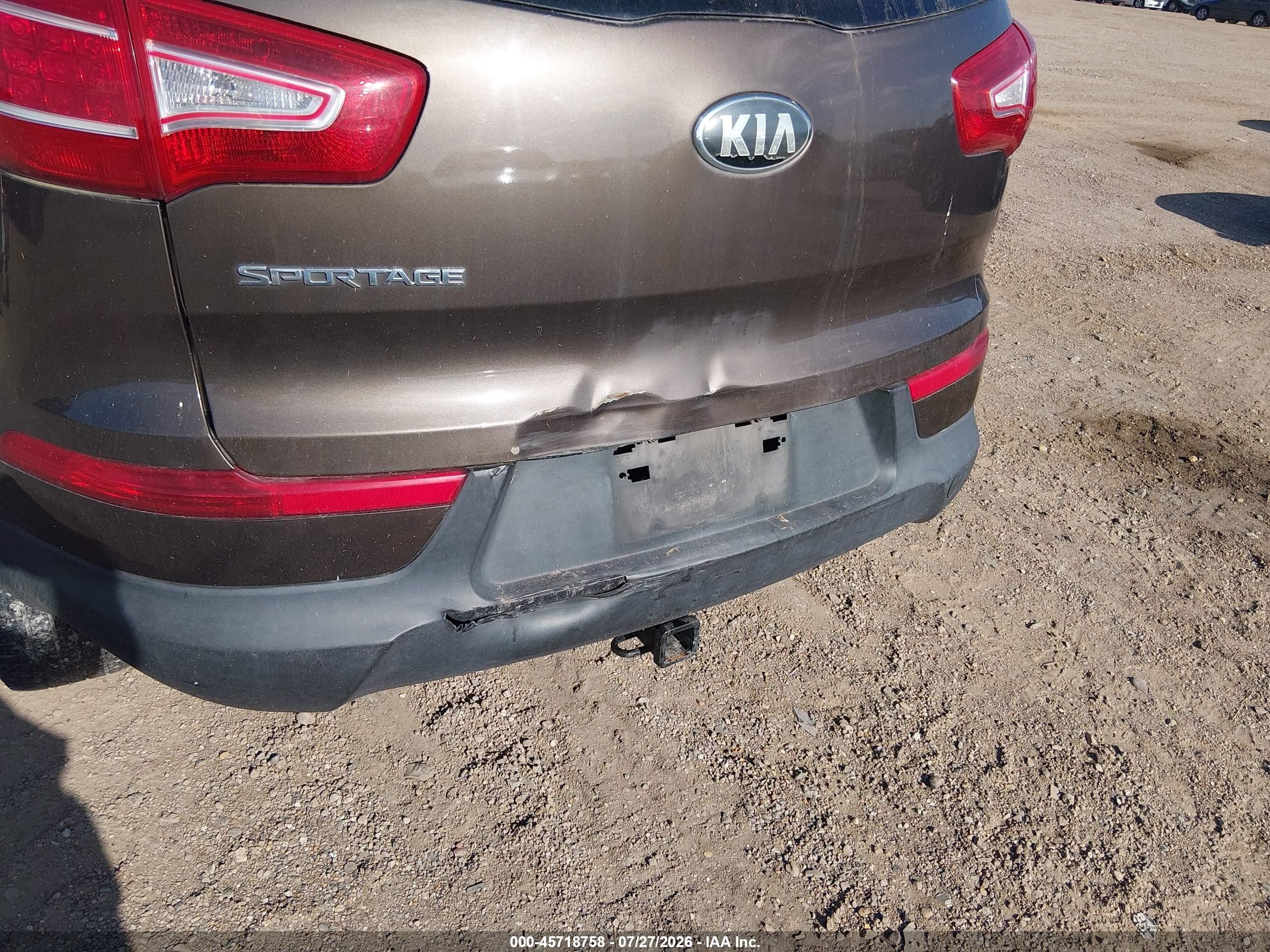 2013 Kia Sportage Lx Серый vin: KNDPB3A25D7503417
