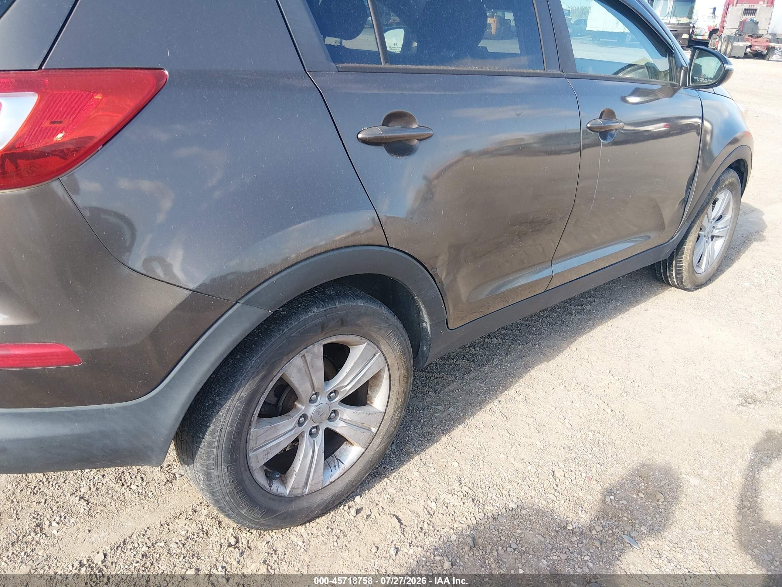 2013 Kia Sportage Lx Серый vin: KNDPB3A25D7503417