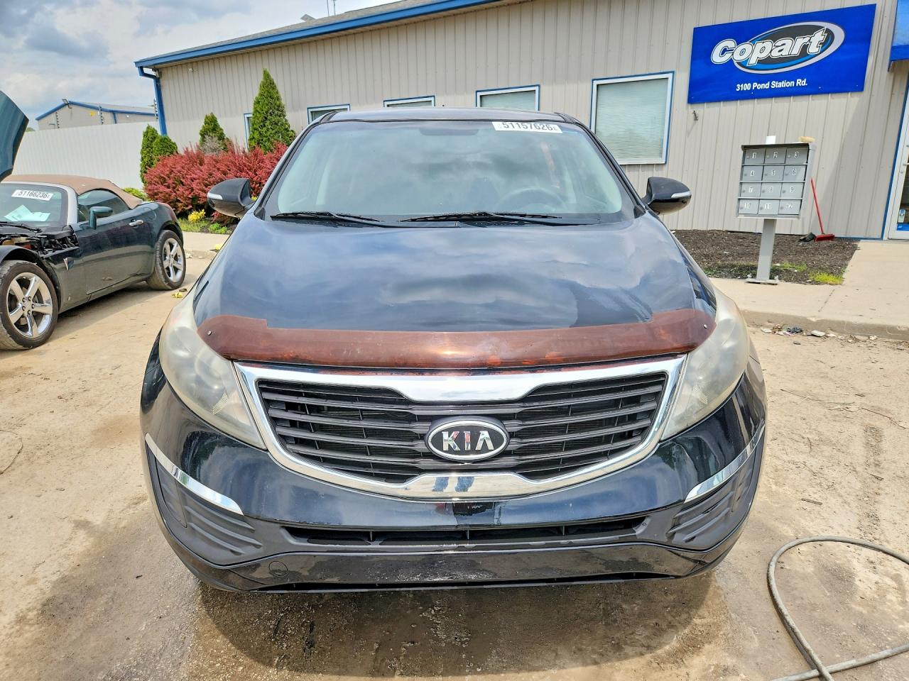 2012 Kia Sportage Lx Black vin: KNDPB3A26C7198301