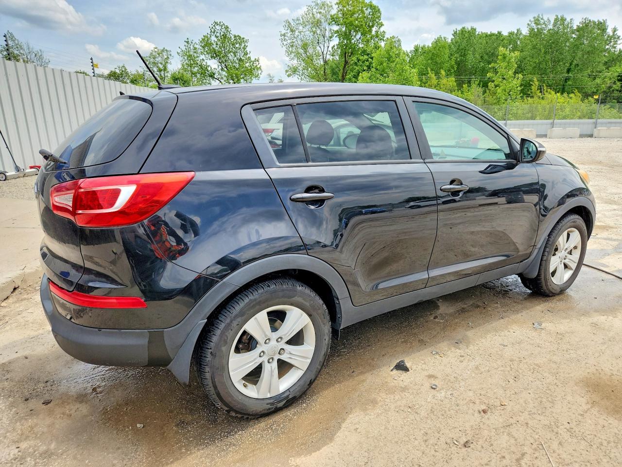 2012 Kia Sportage Lx Black vin: KNDPB3A26C7198301