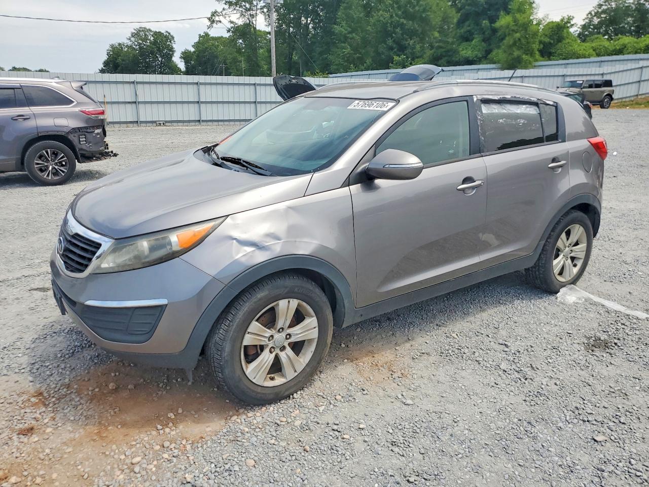 2012 Kia Sportage Lx Charcoal vin: KNDPB3A26C7264474