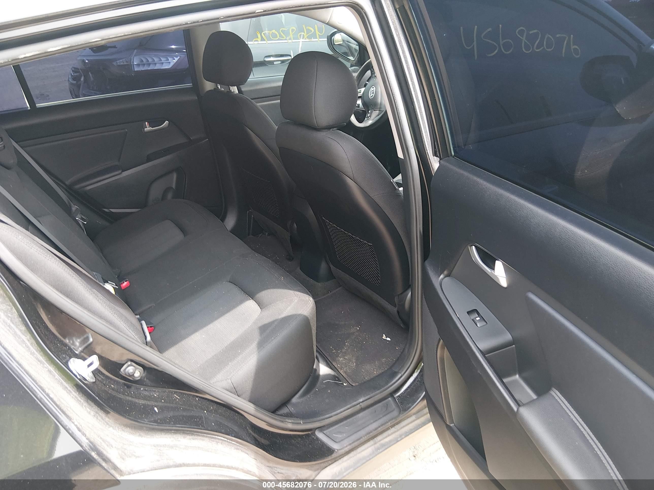 2012 Kia Sportage Lx Black vin: KNDPB3A26C7324379