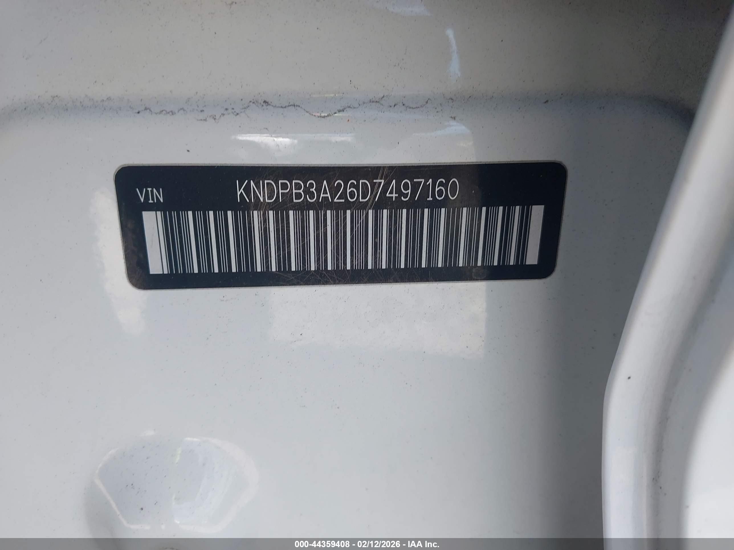 2013 Kia Sportage Lx White vin: KNDPB3A26D7497160