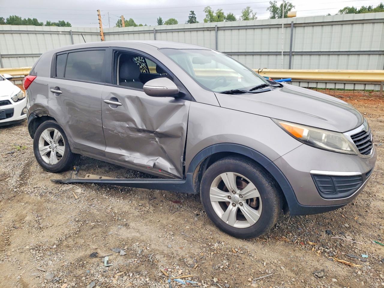 2013 Kia Sportage Lx Gray vin: KNDPB3A26D7517908