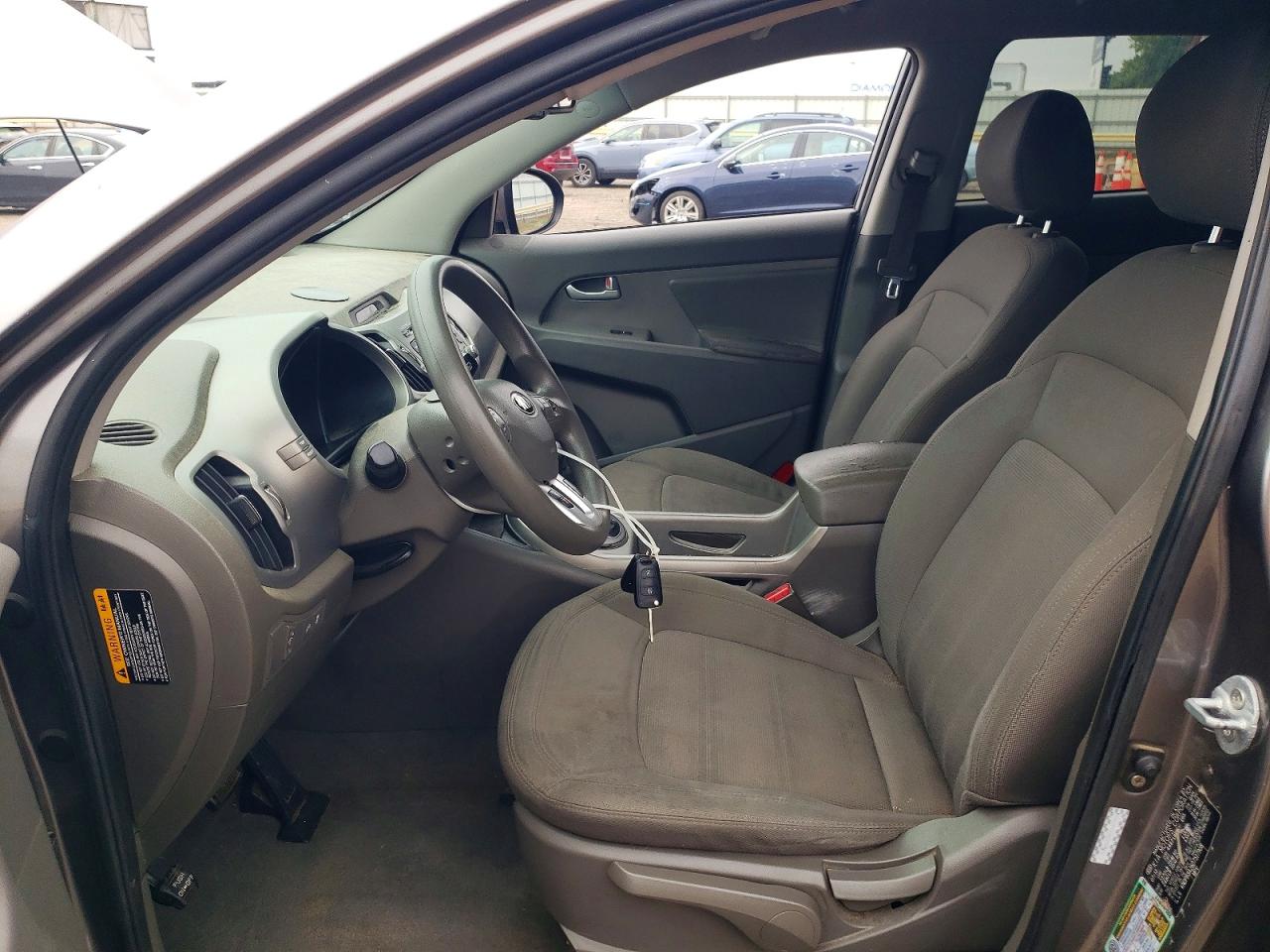 2013 Kia Sportage Lx Gray vin: KNDPB3A26D7517908