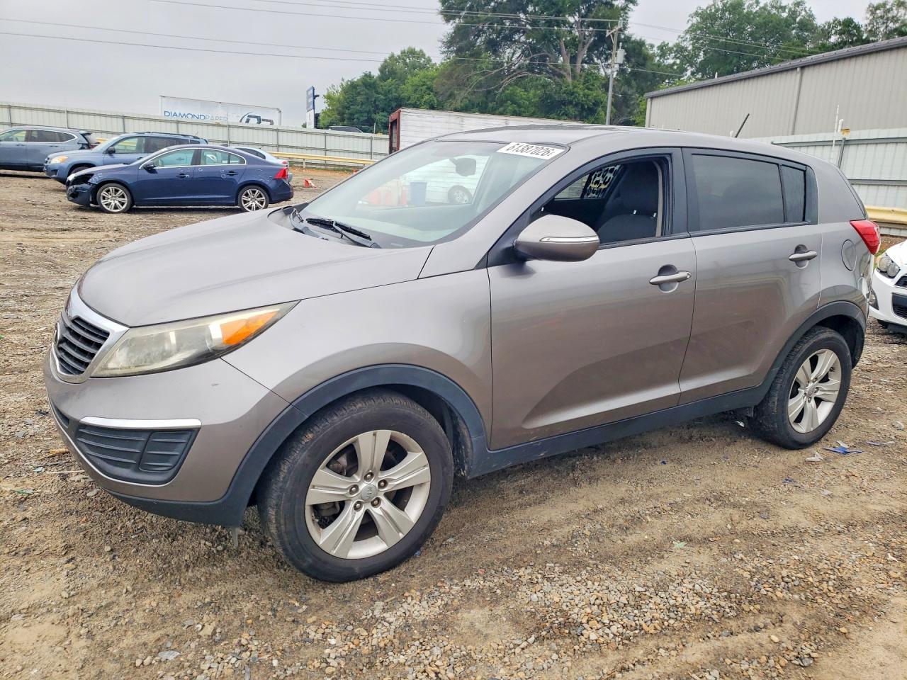 2013 Kia Sportage Lx Gray vin: KNDPB3A26D7517908