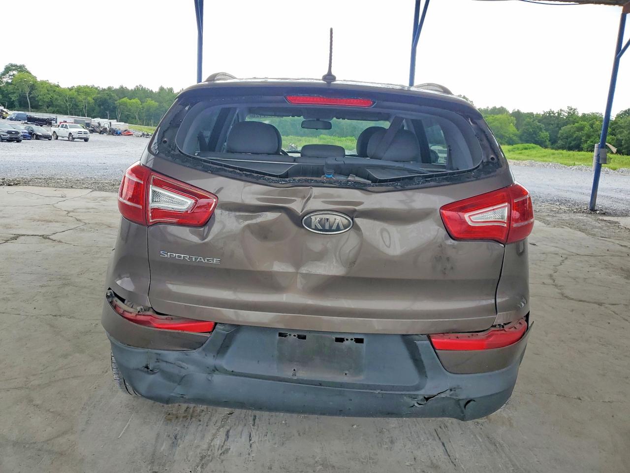 2011 Kia Sportage Lx Brown vin: KNDPB3A27B7034196