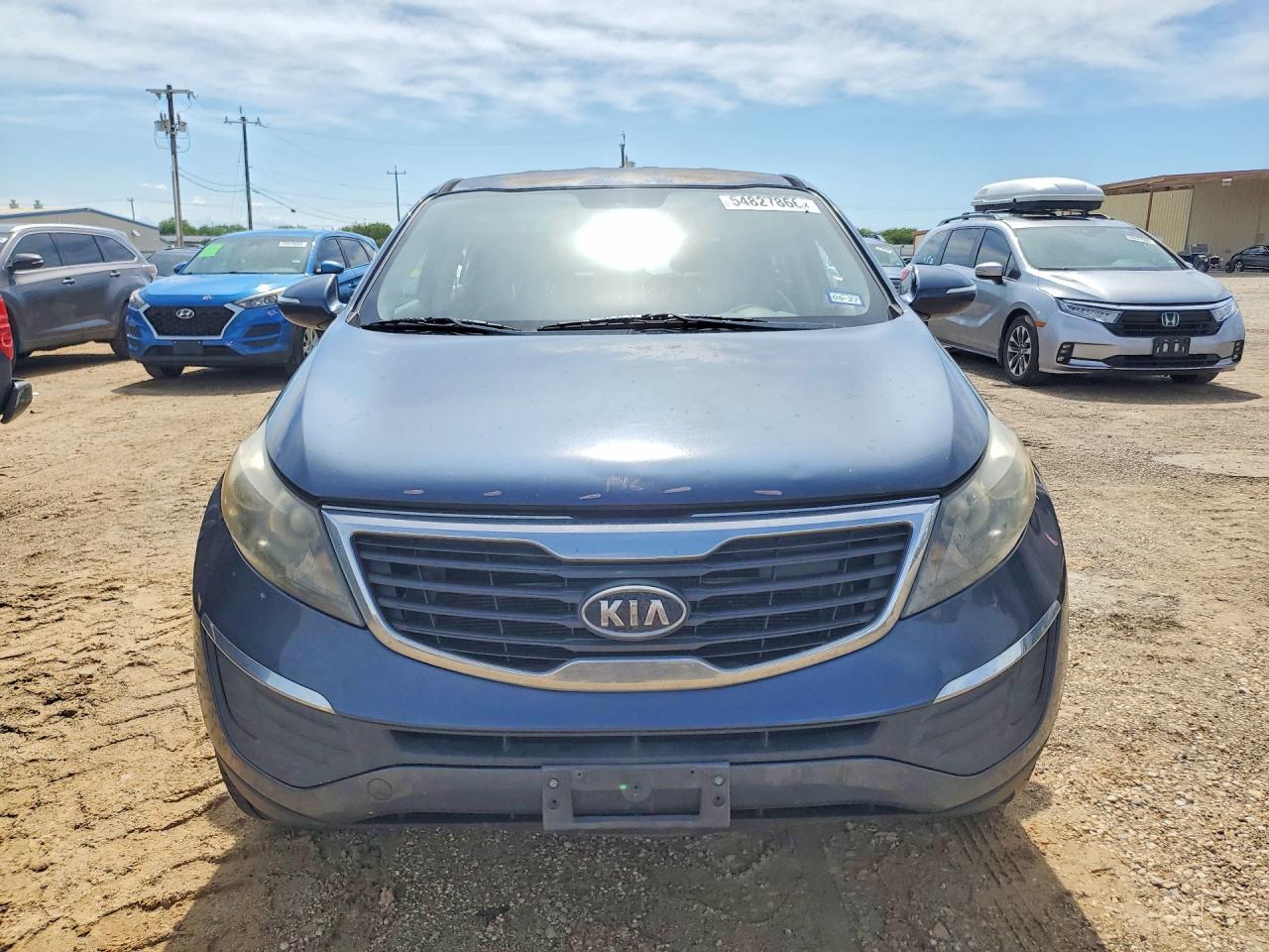2011 Kia Sportage Lx Blue vin: KNDPB3A27B7044307