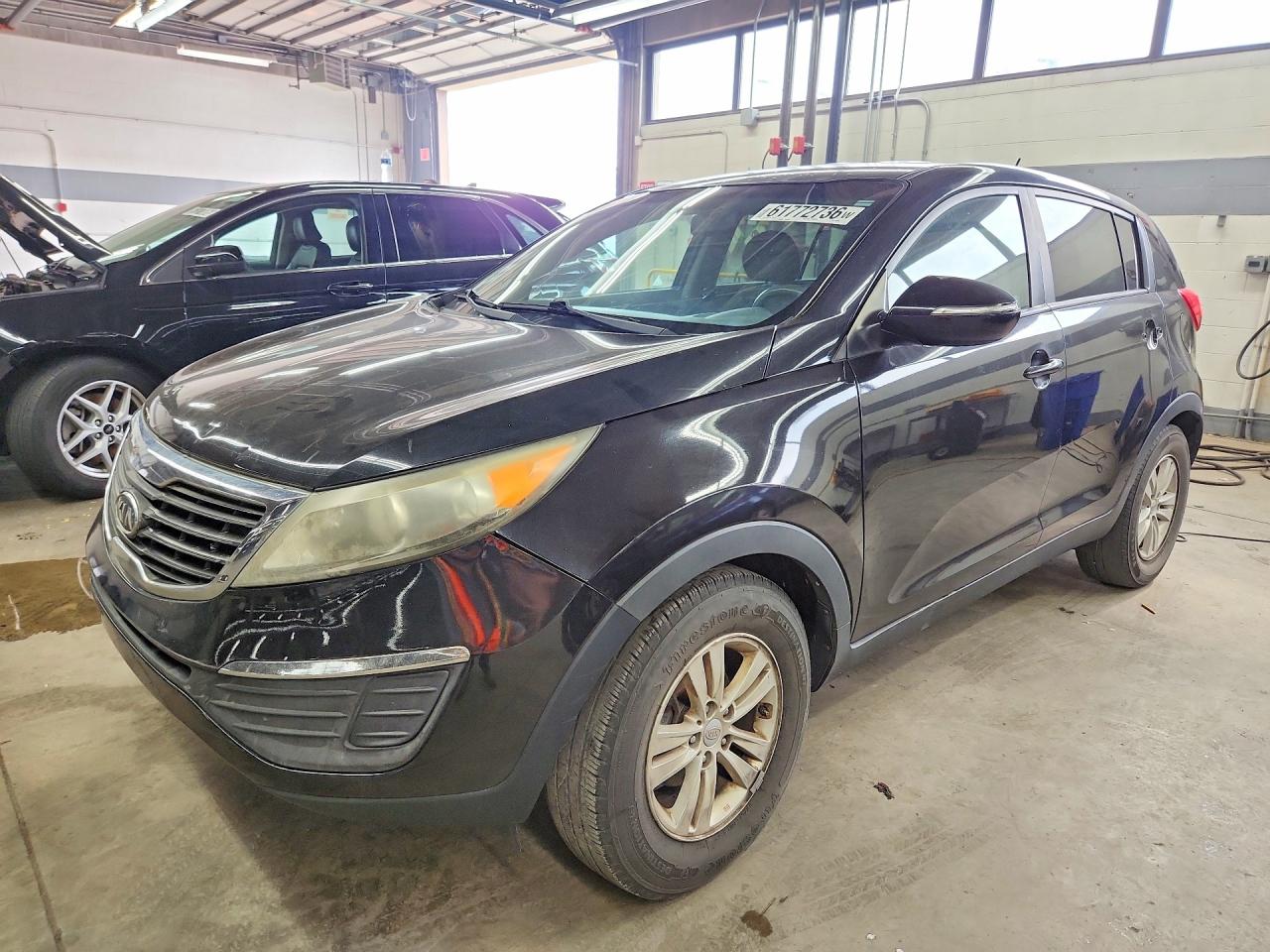 2011 Kia Sportage Lx Black vin: KNDPB3A27B7080479