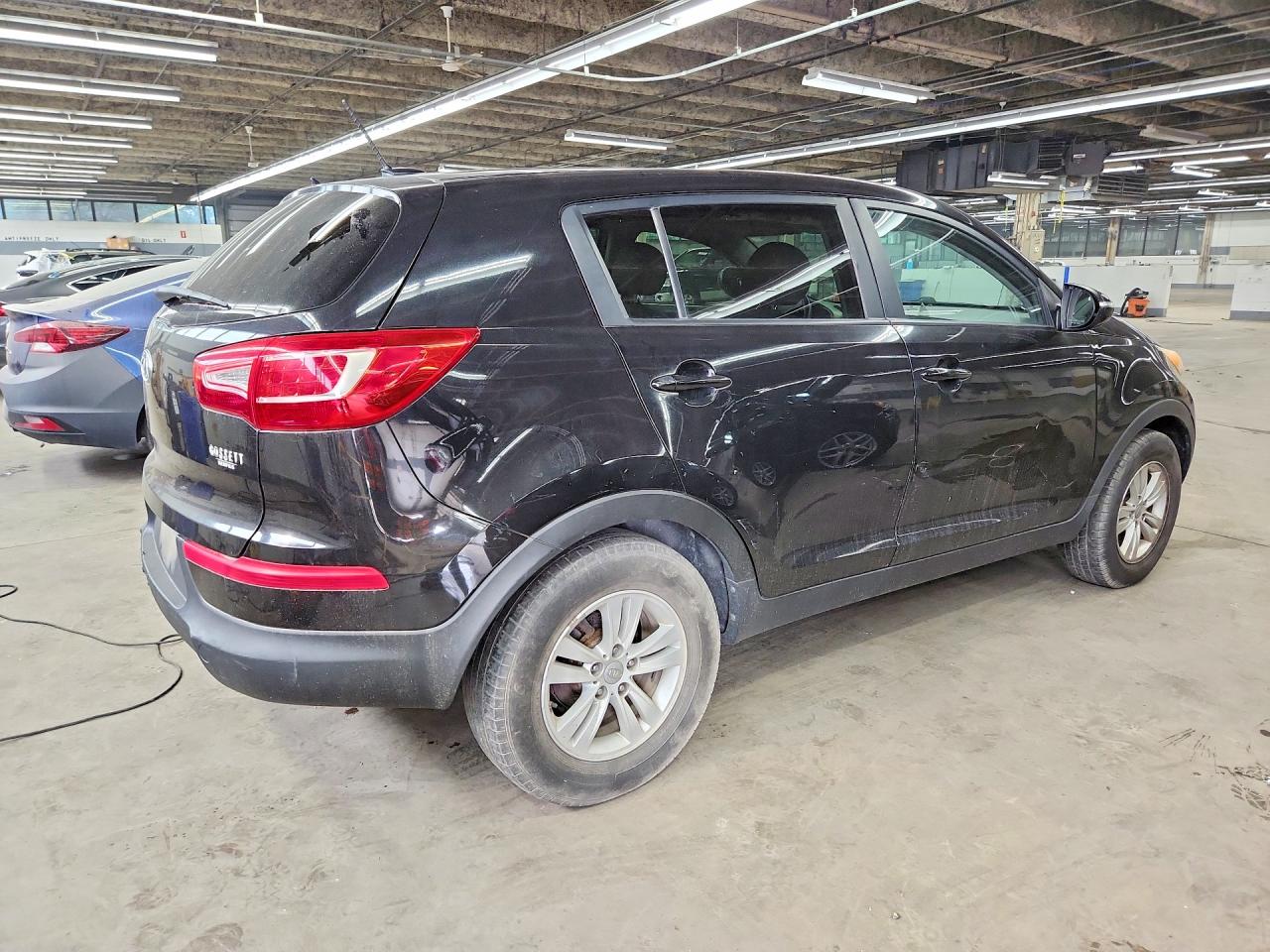 2011 Kia Sportage Lx Black vin: KNDPB3A27B7080479
