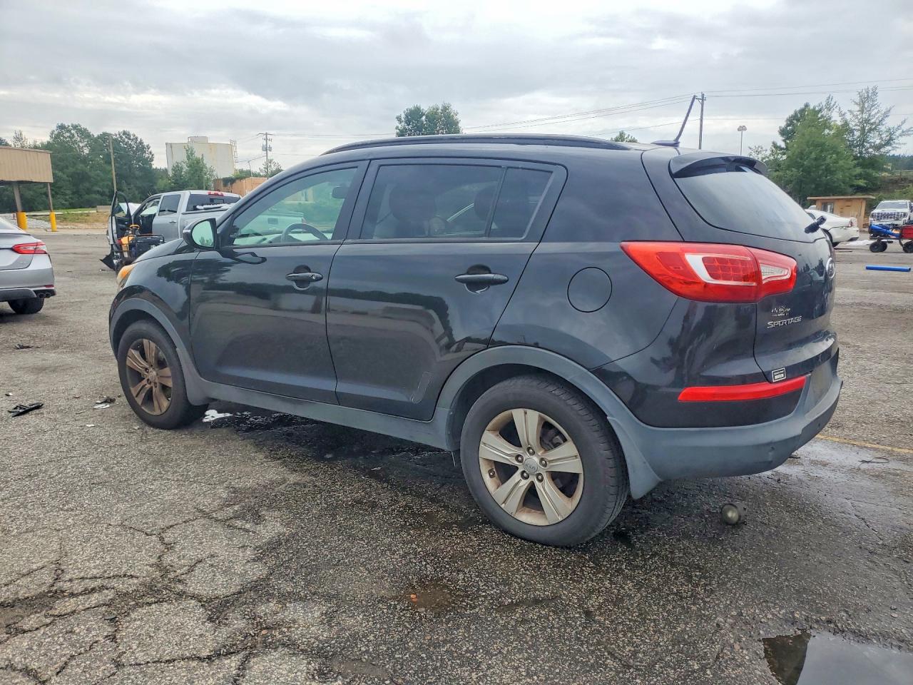 2012 Kia Sportage Lx Black vin: KNDPB3A27C7207104